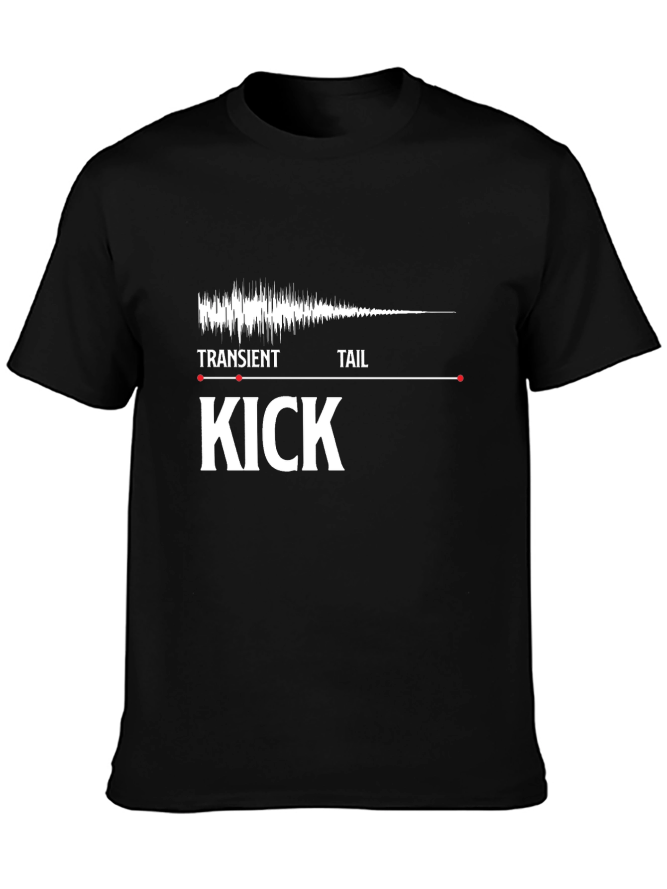 Kick Drum Transient Tail T-Shirt - Music Production Tee