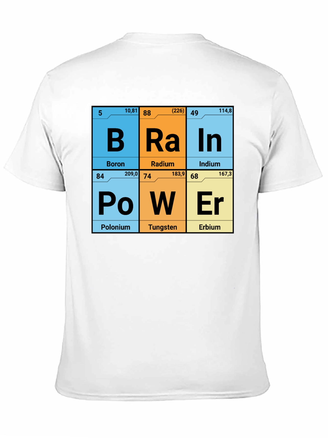 Brain Power Elements Periodic Table T-Shirt
