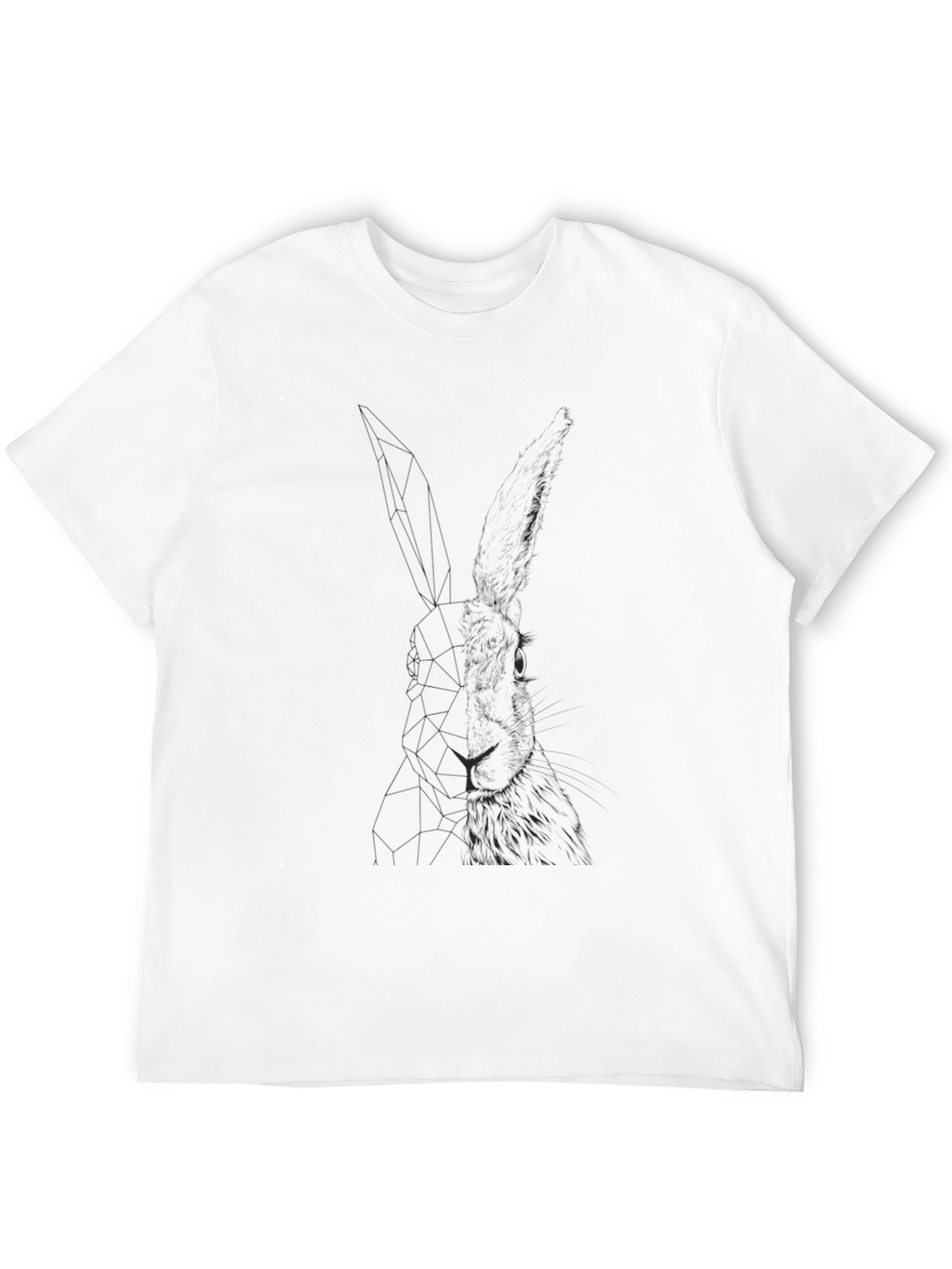 Mens Black Lion Graphic Tee