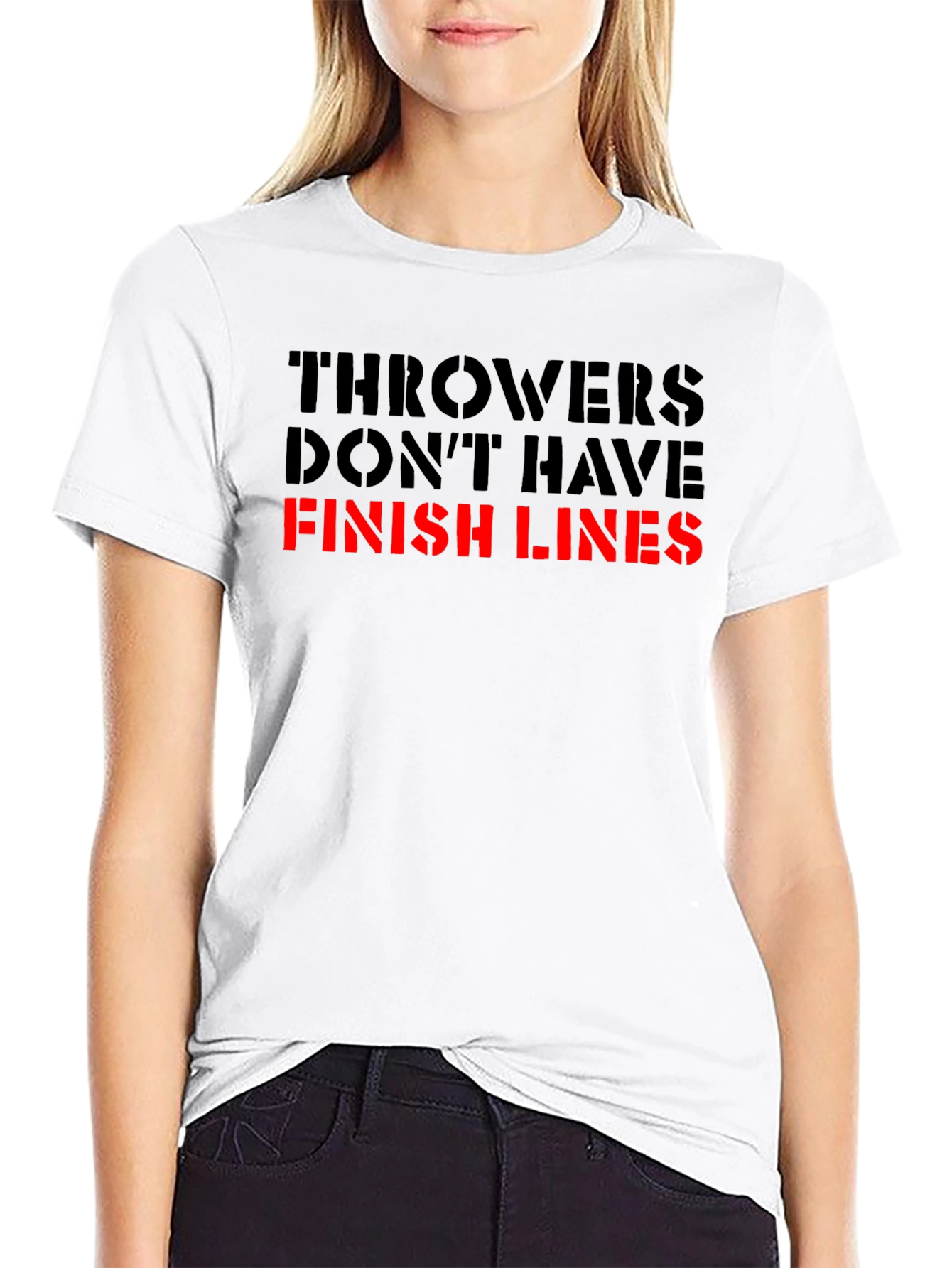 Throwers Dont Have Finish Lines Graphic T-Shirt