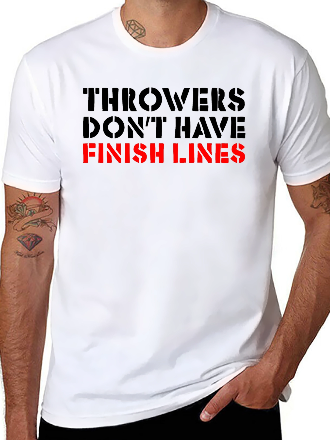 Throwers Dont Have Finish Lines Graphic T-Shirt