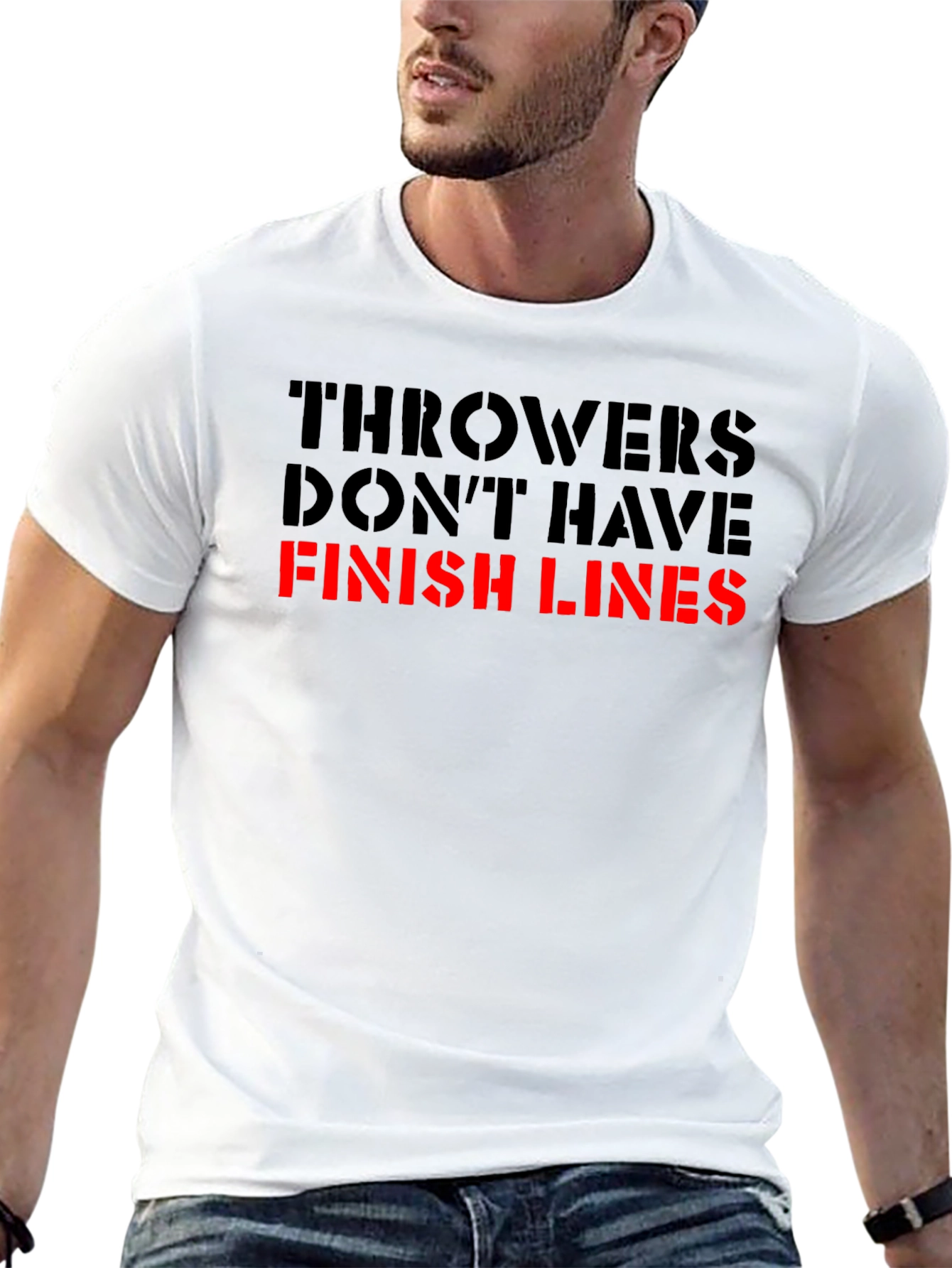 Throwers Dont Have Finish Lines Graphic T-Shirt