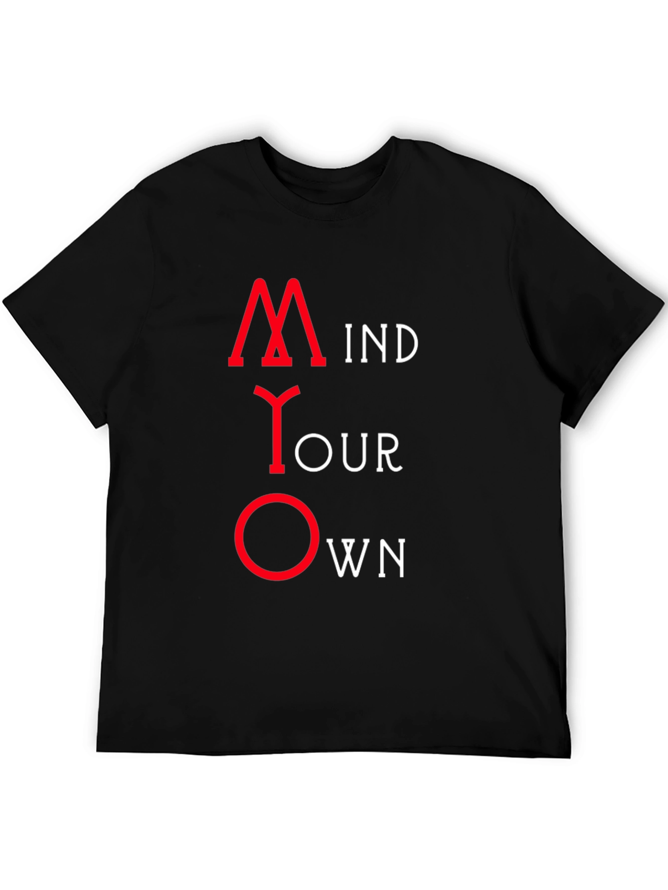 Mind Your Own Business Black Graphic Tee