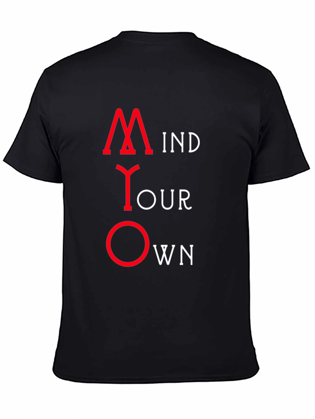 Mind Your Own Business Black Graphic Tee