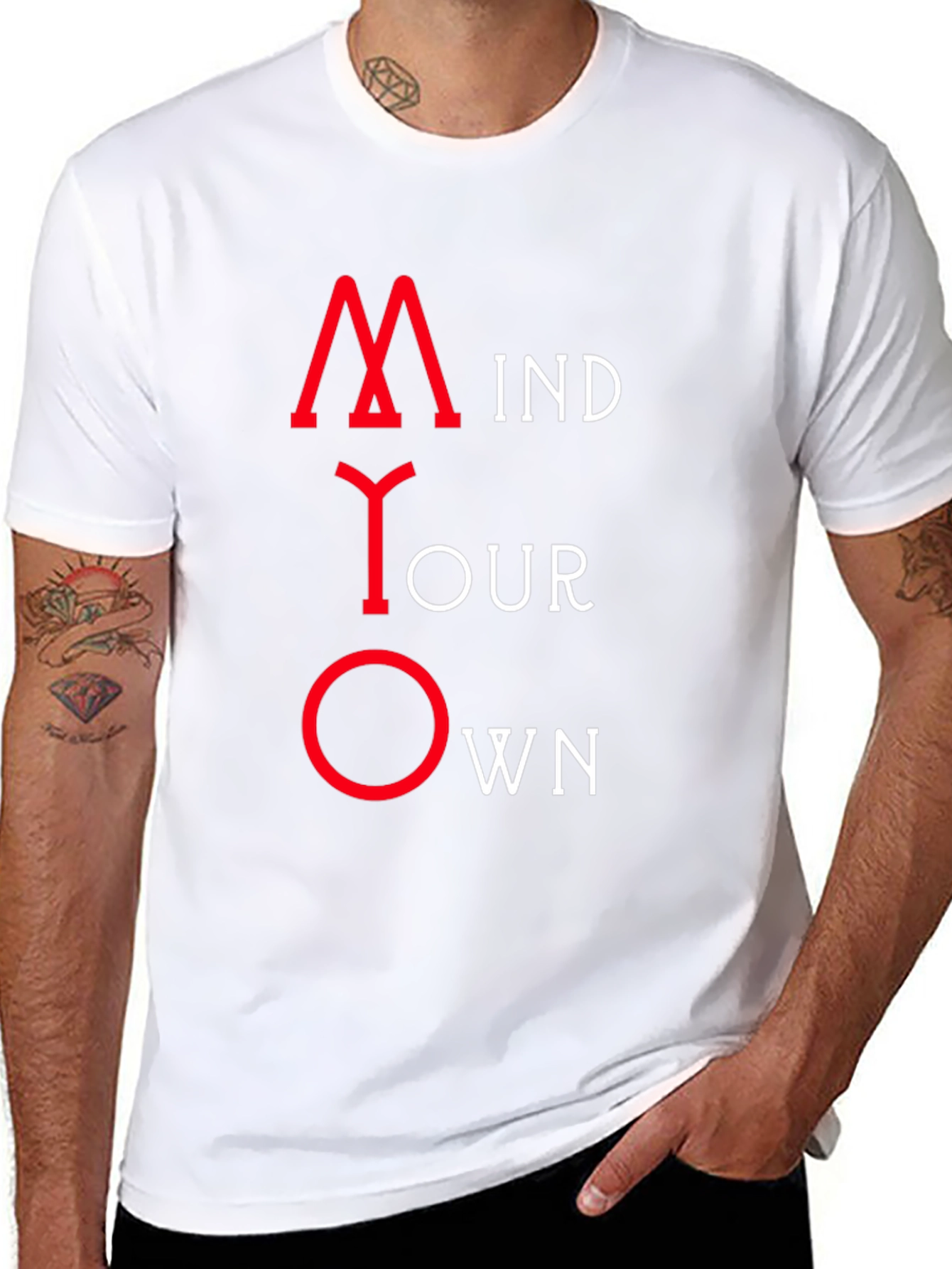Mind Your Own Business Black Graphic Tee