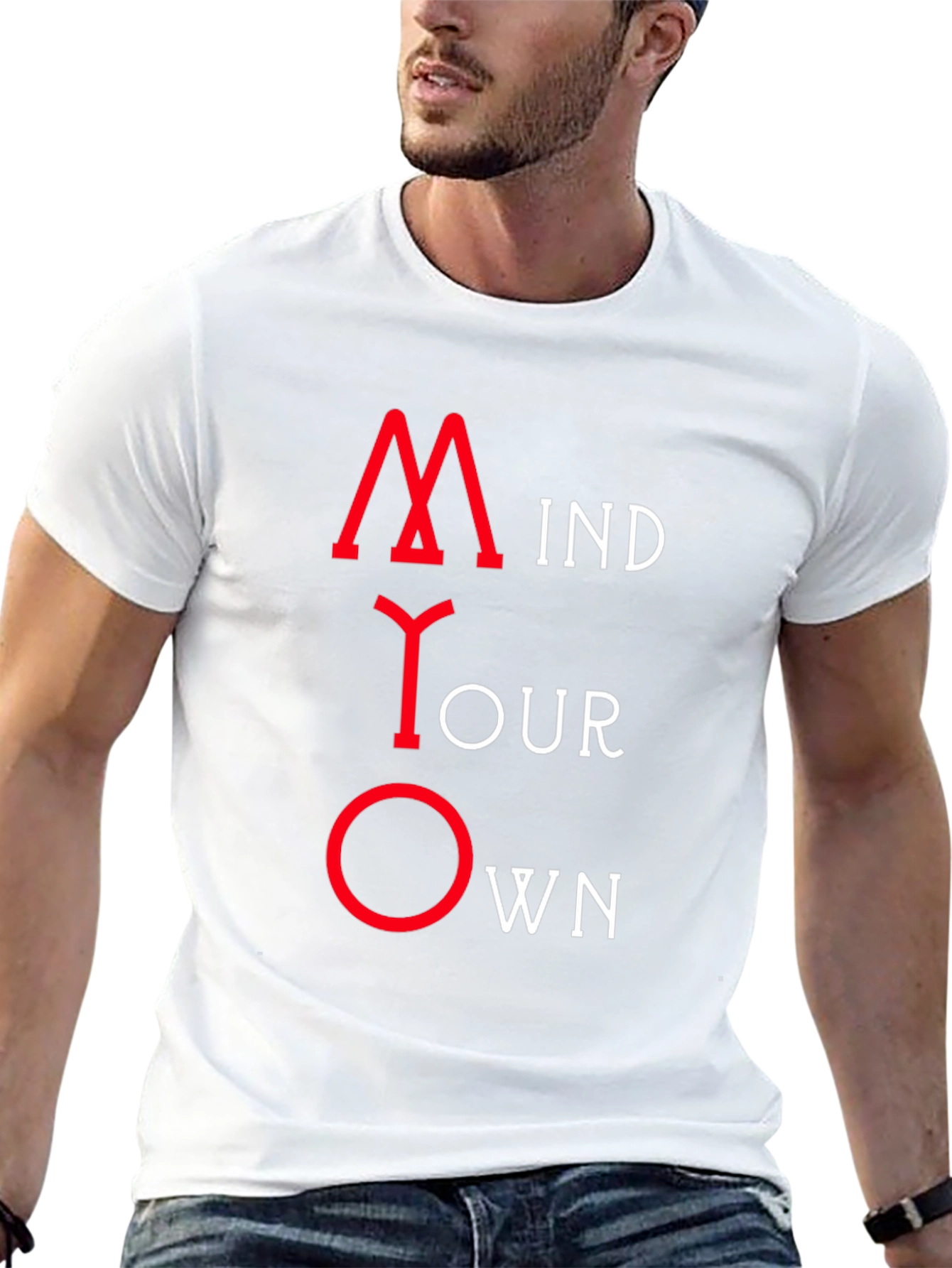 Mind Your Own Business Black Graphic Tee