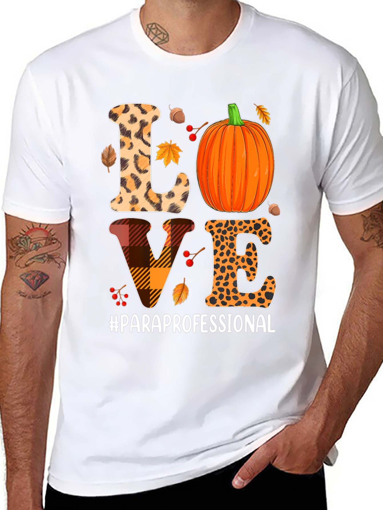 Fall Paraprofessional Love T-Shirt