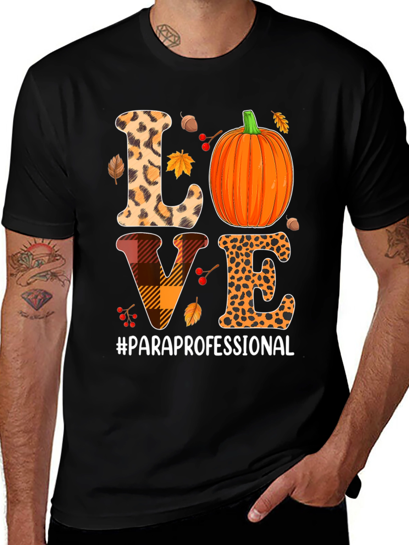 Fall Paraprofessional Love T-Shirt
