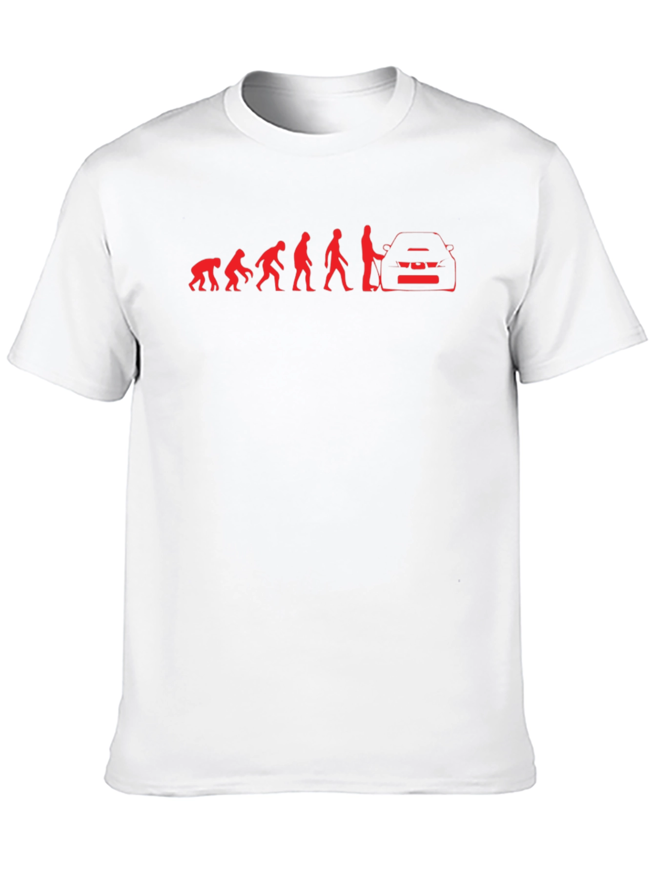 Evolution of Man & Car Black T-Shirt