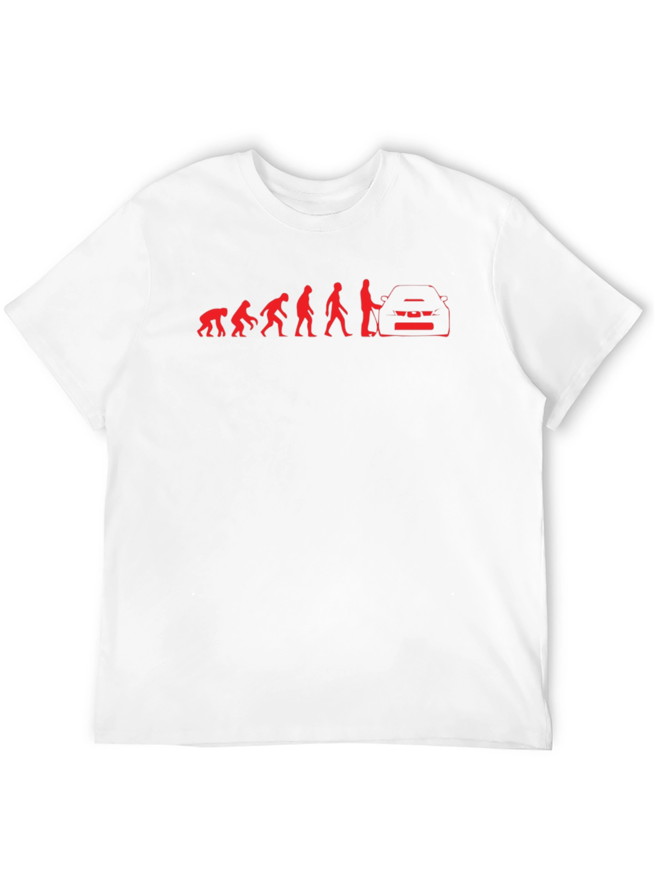 Evolution of Man & Car Black T-Shirt