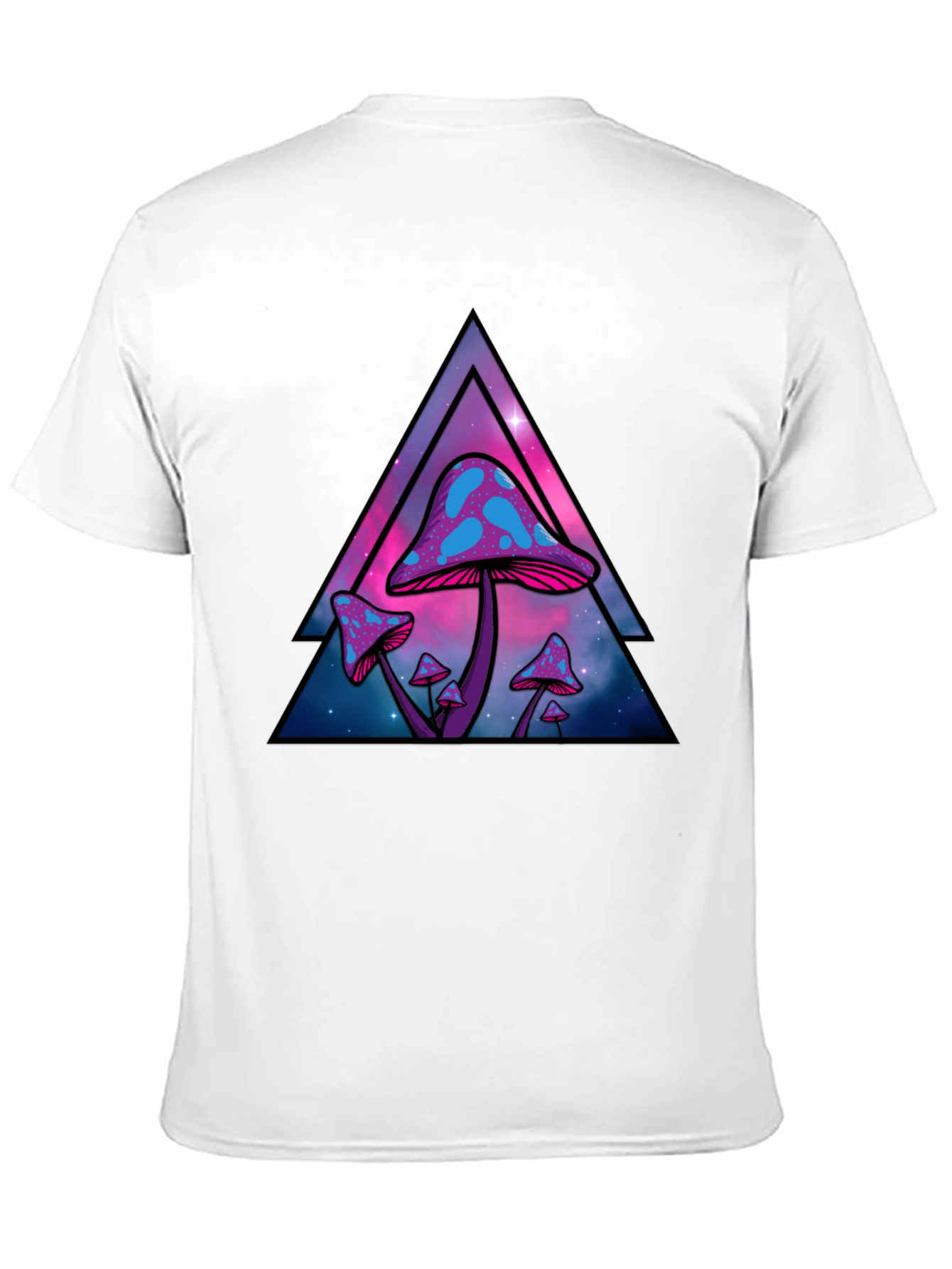 Trippy Mushroom Graphic Tee - Black