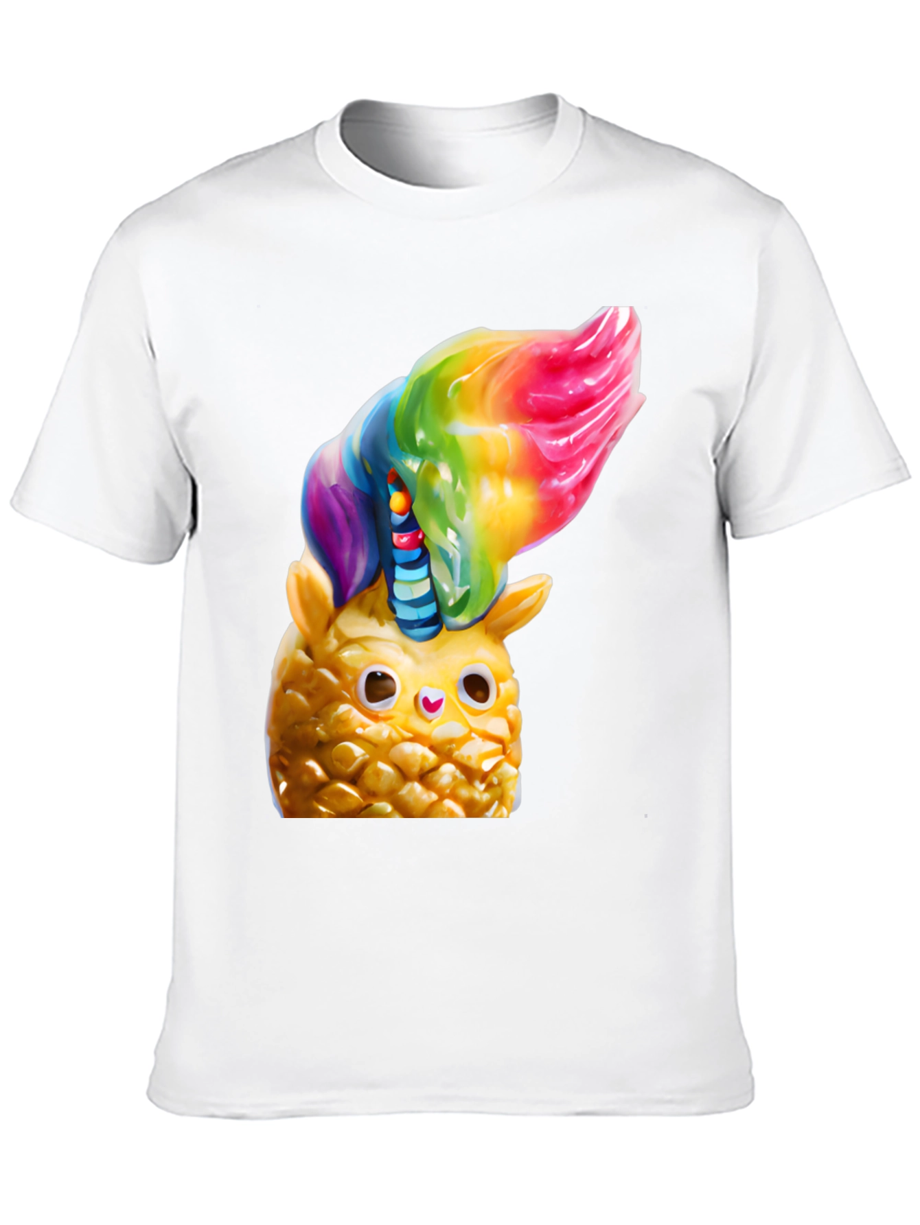 Pineapple Owl Rainbow Top T-Shirt