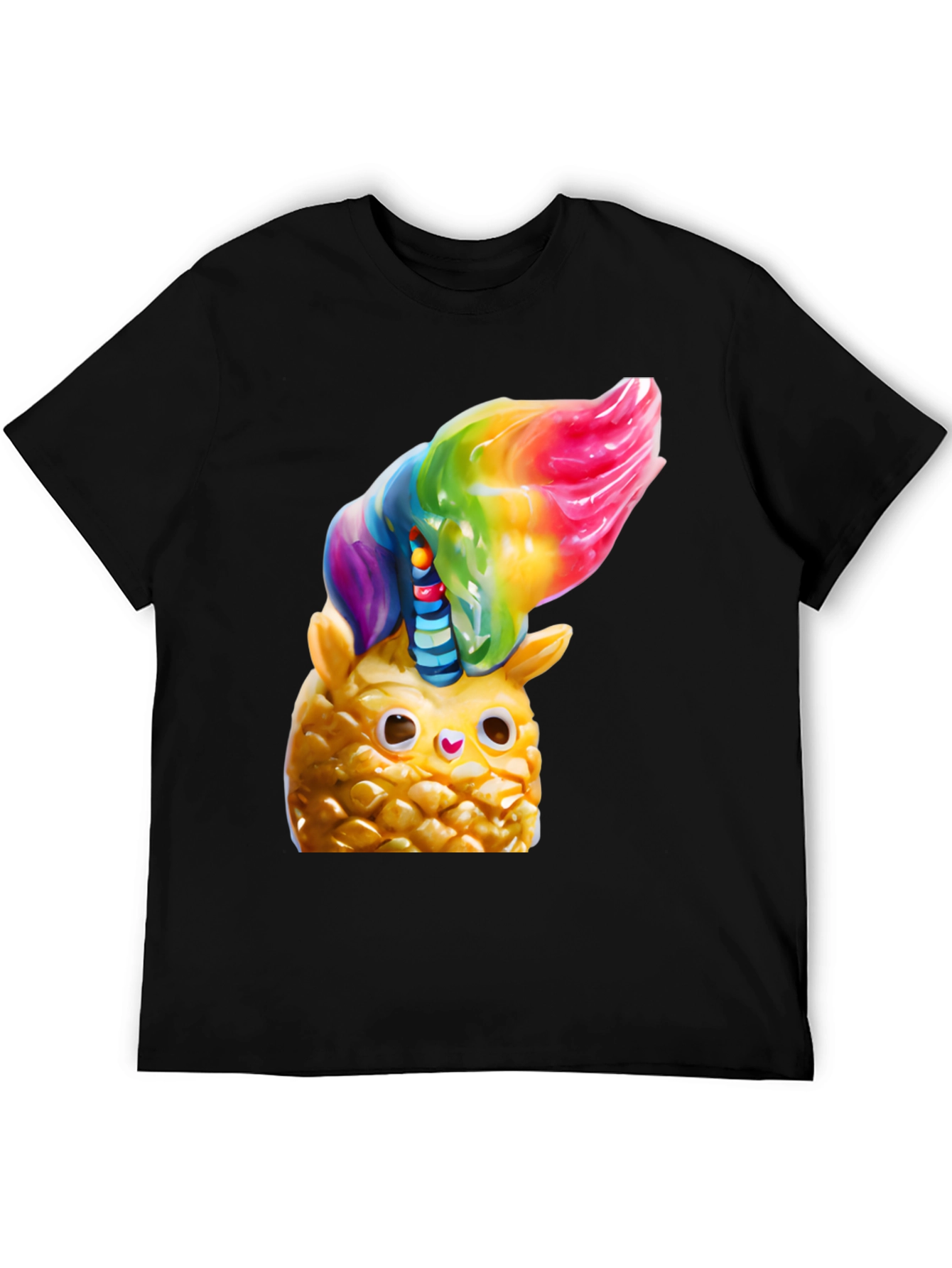 Pineapple Owl Rainbow Top T-Shirt