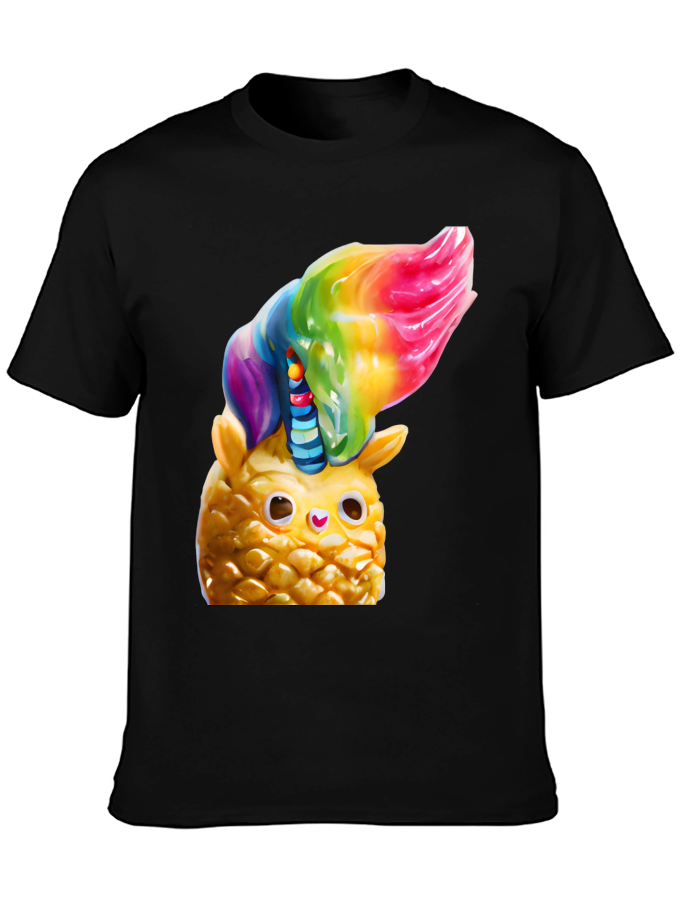 Pineapple Owl Rainbow Top T-Shirt