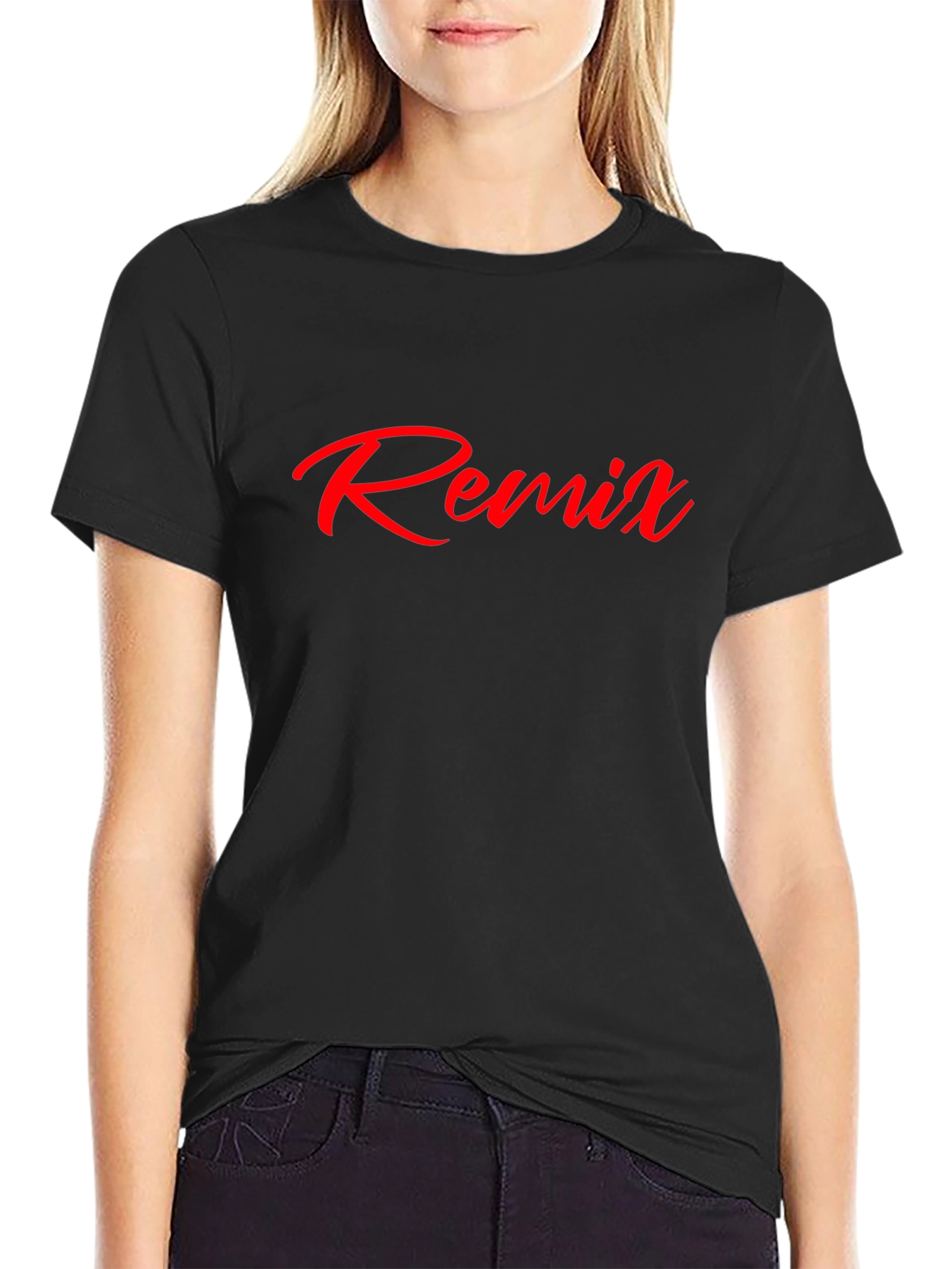 Remix Graphic Tee - Stylish Short Sleeve Shirt