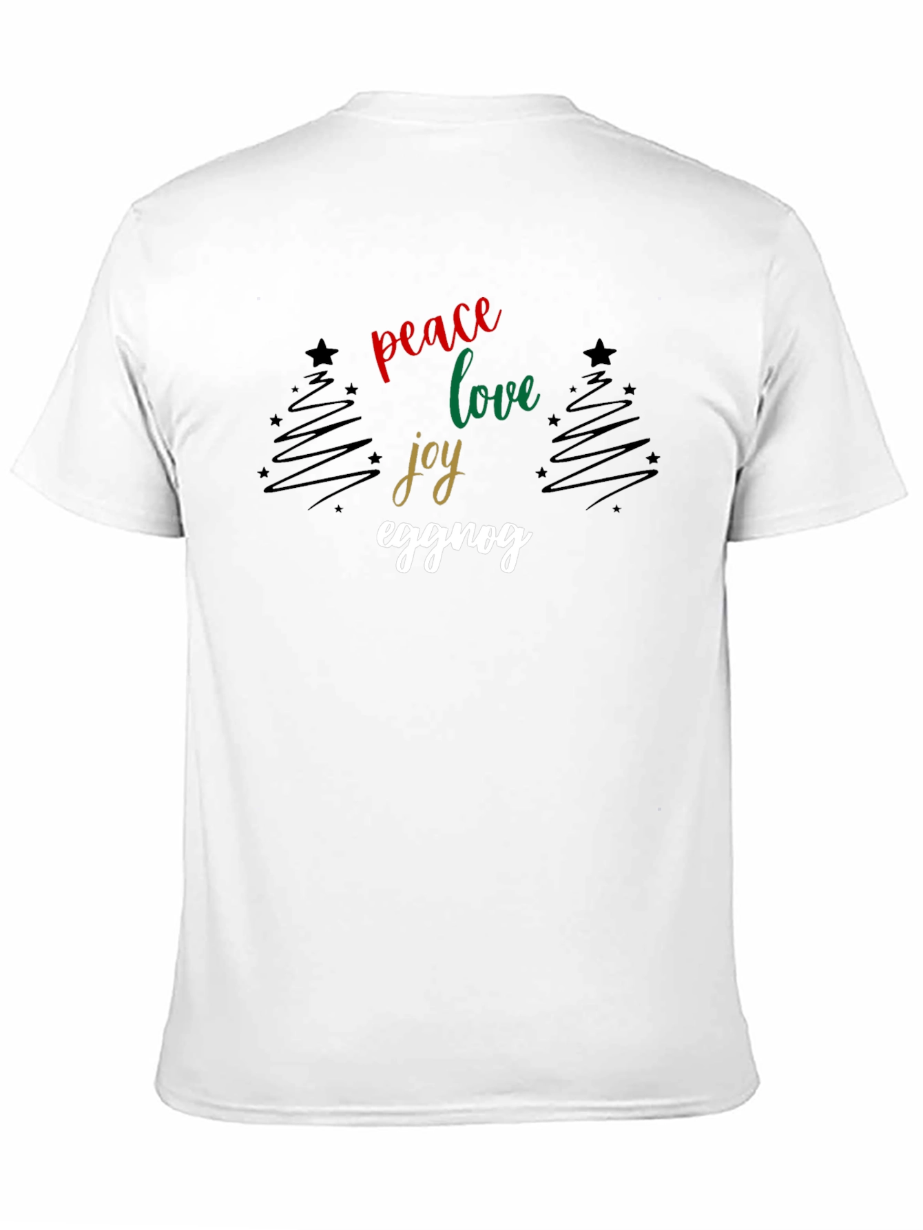 Peace Love Joy Eggnog Christmas T-Shirt