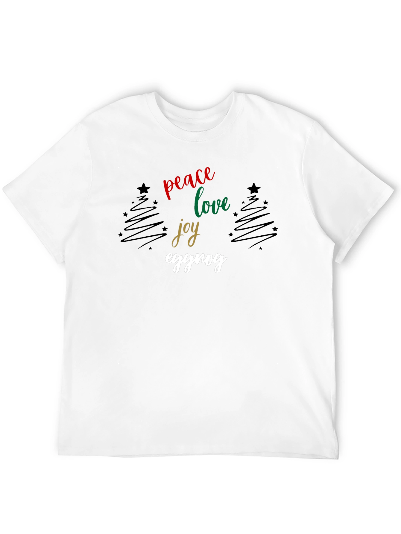 Peace Love Joy Eggnog Christmas T-Shirt