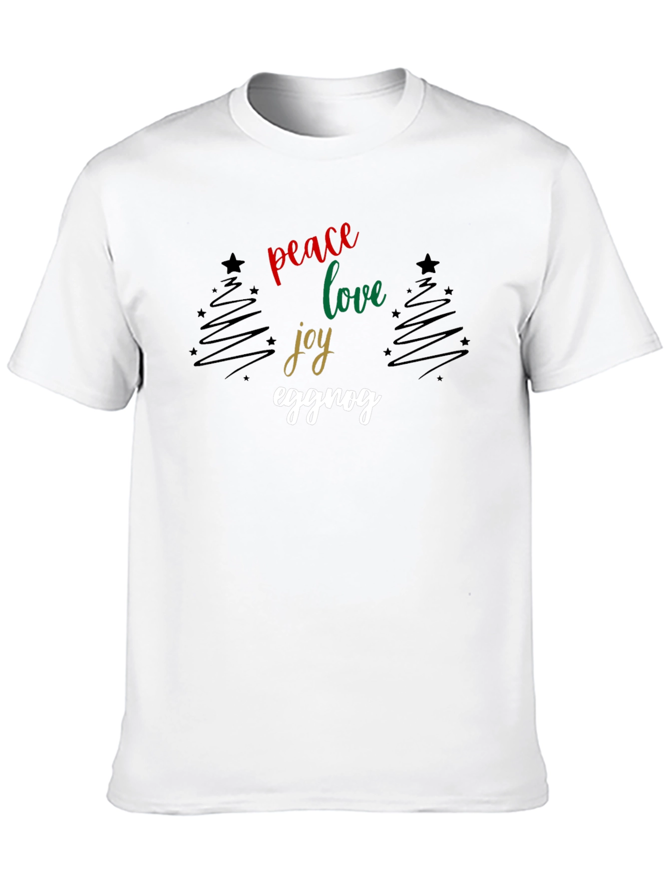 Peace Love Joy Eggnog Christmas T-Shirt
