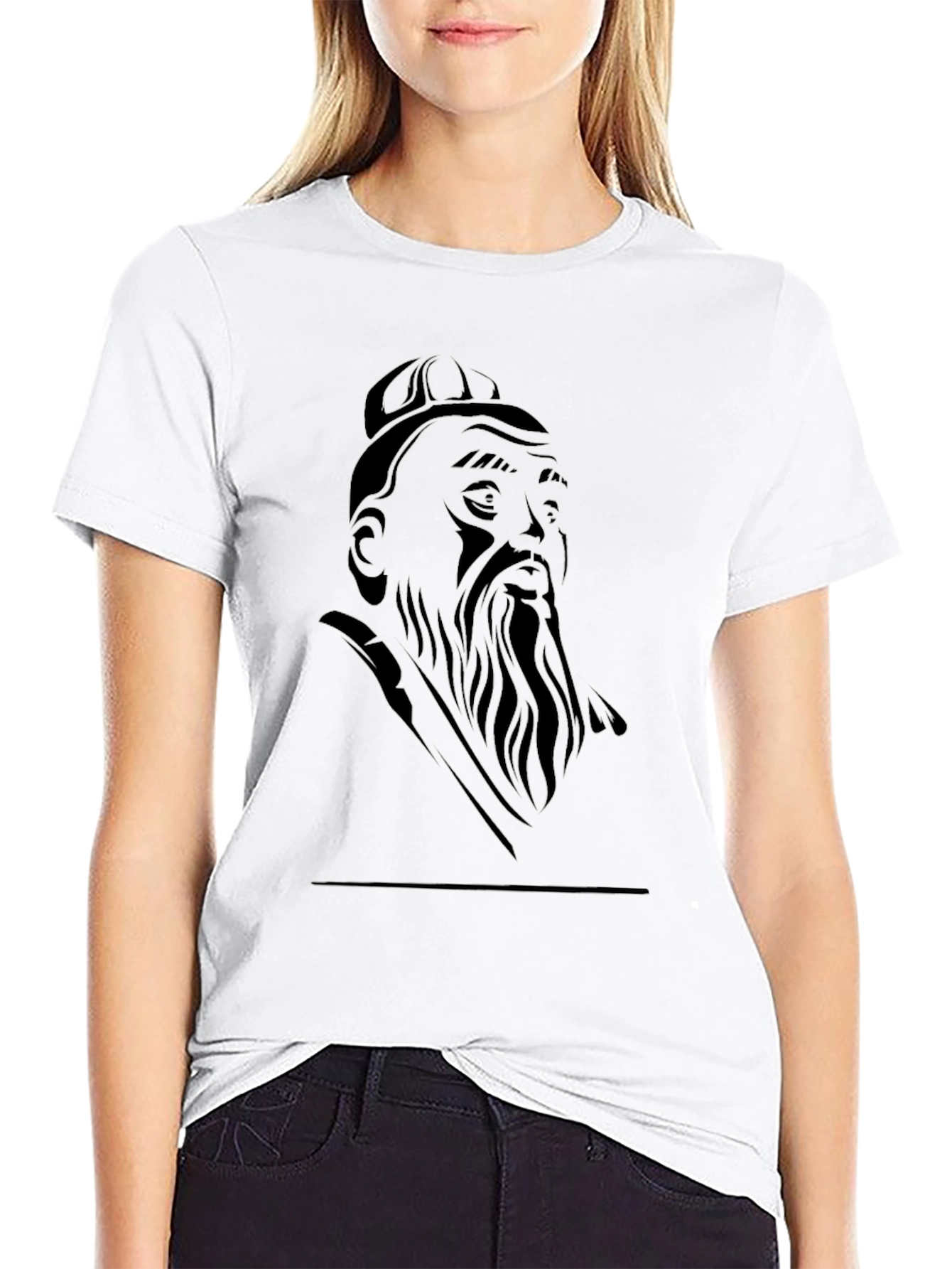 Confucius Graphic Tee - Mens Black T-Shirt