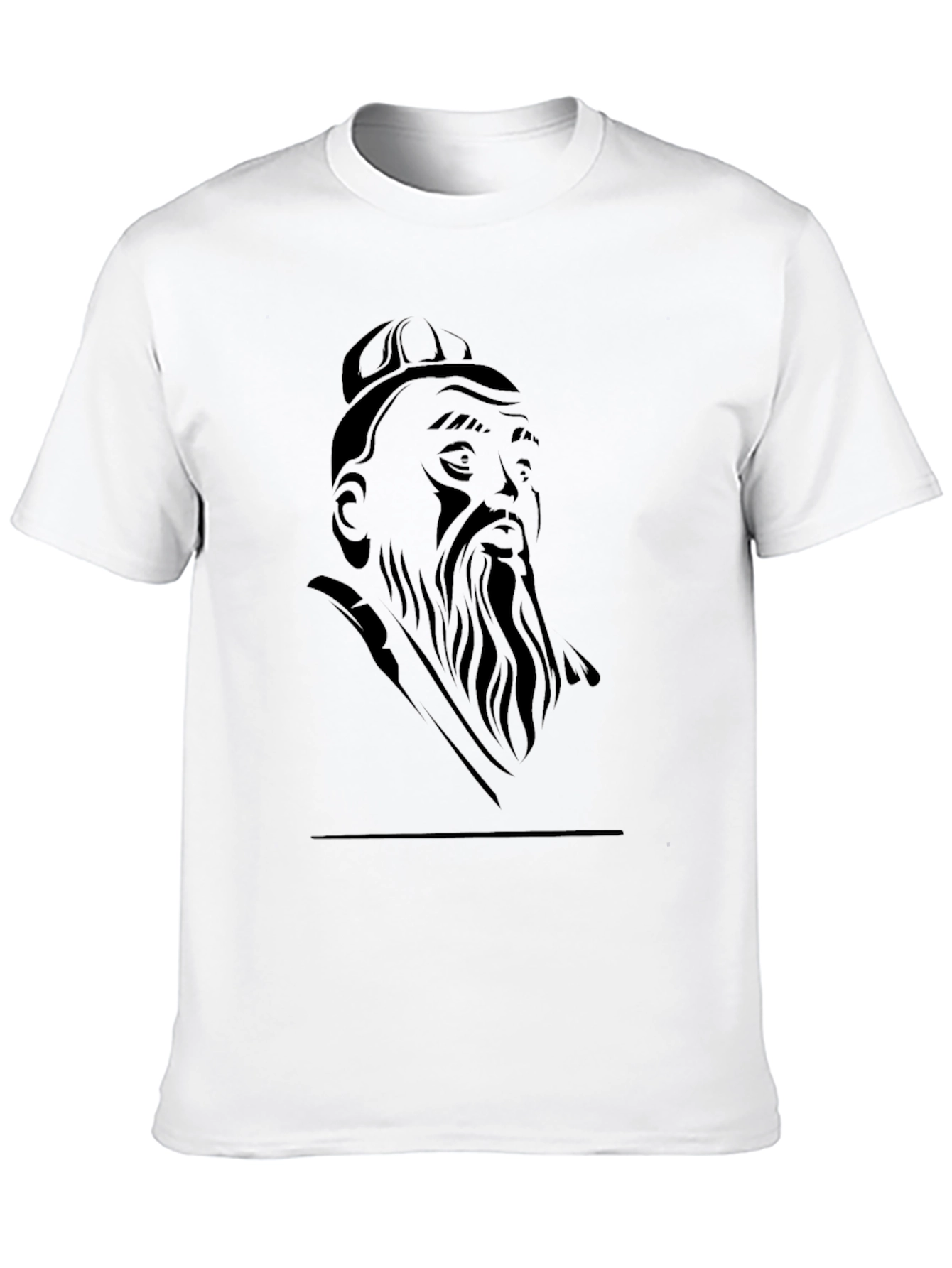 Confucius Graphic Tee - Mens Black T-Shirt