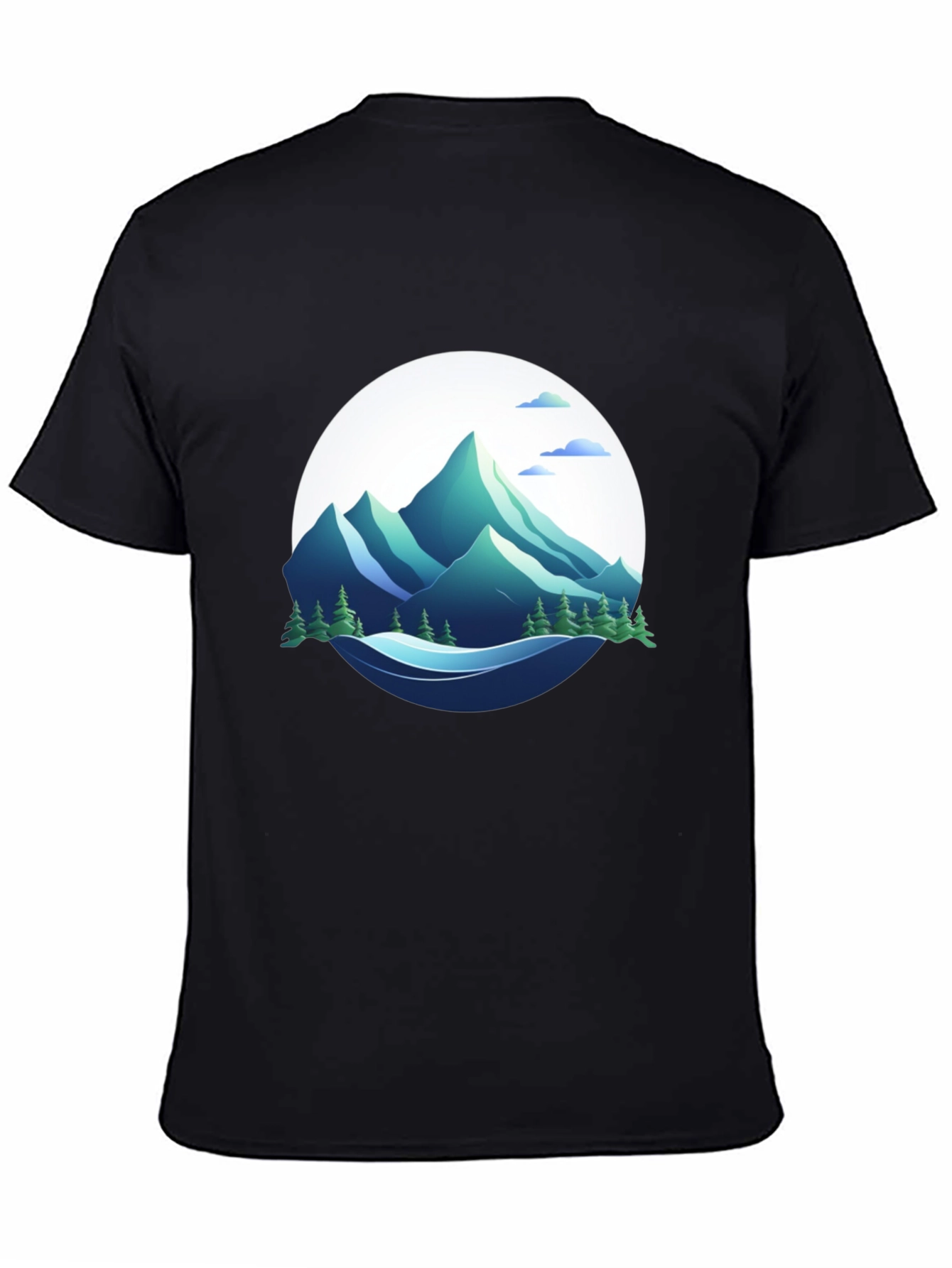 Mountain Graphic Black T-Shirt