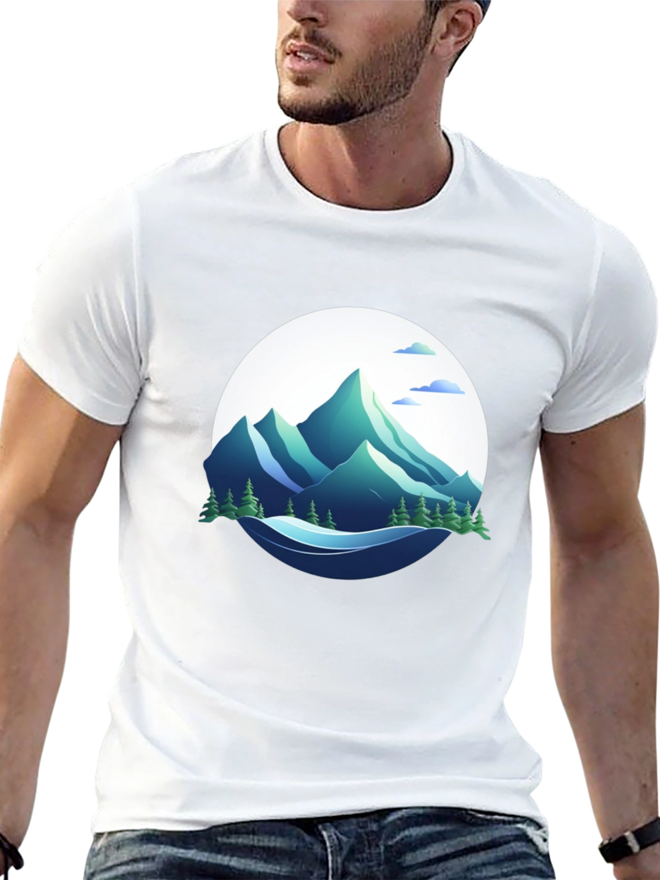 Mountain Graphic Black T-Shirt
