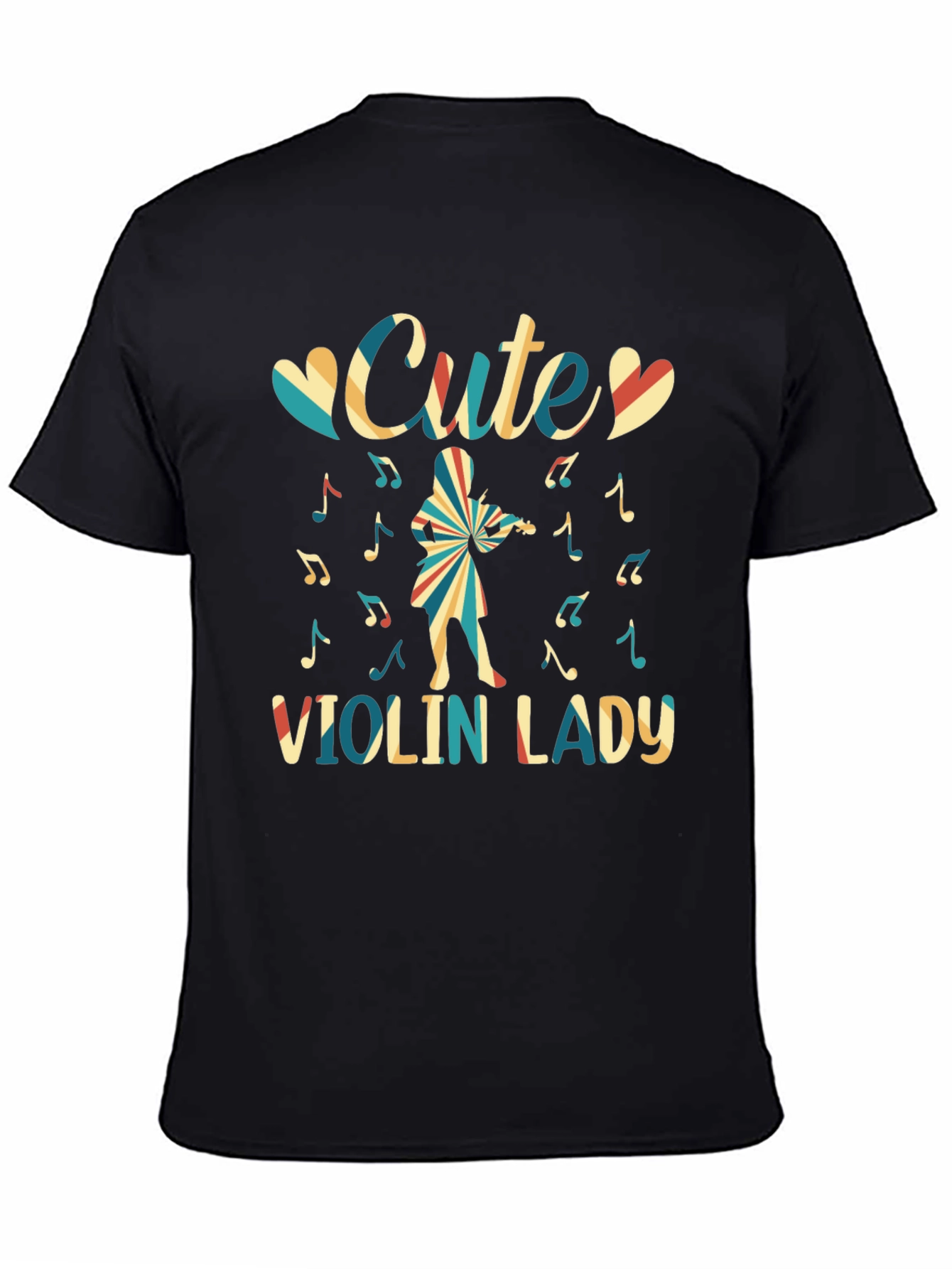 Cute Violin Lady Graphic Tee