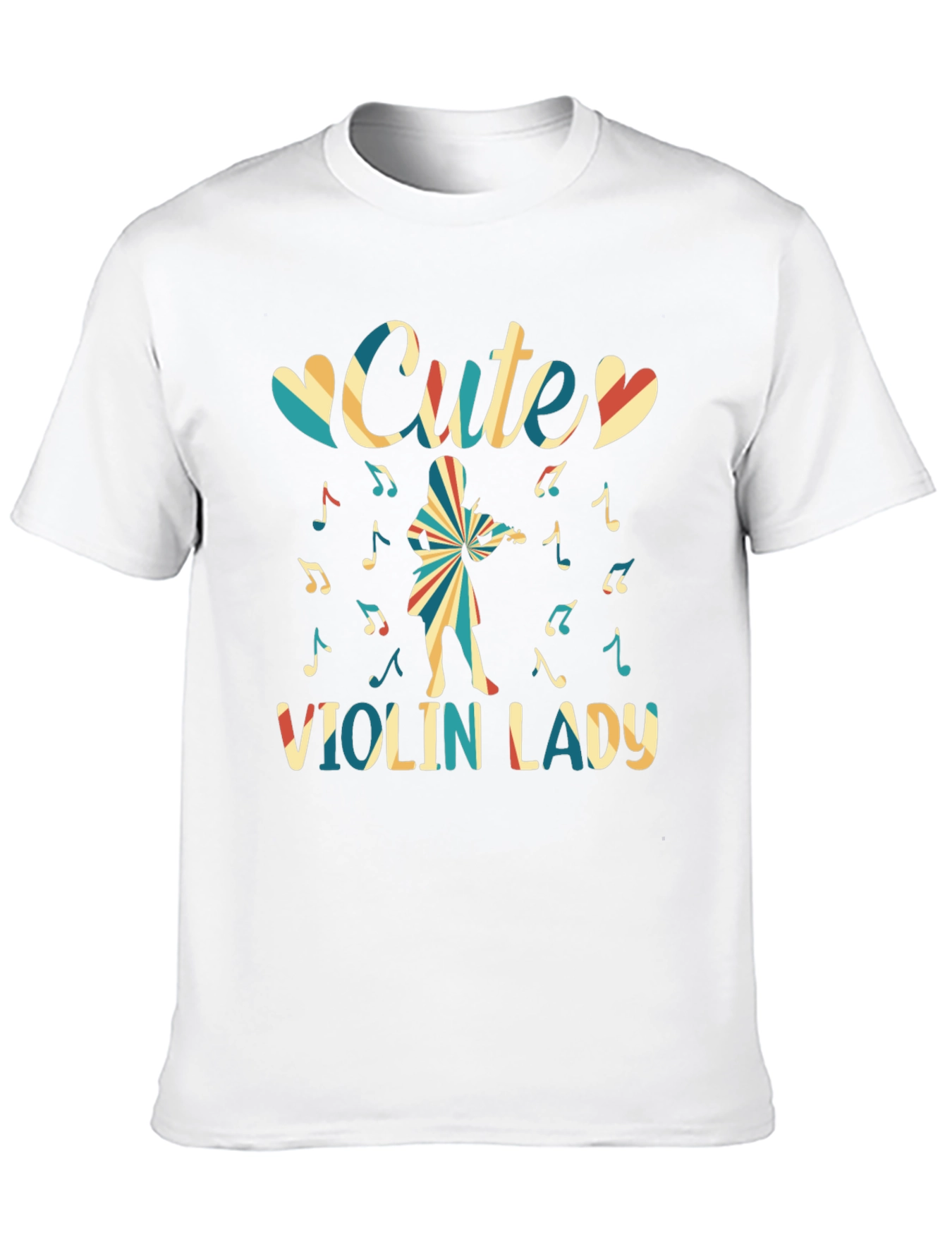 Cute Violin Lady Graphic Tee