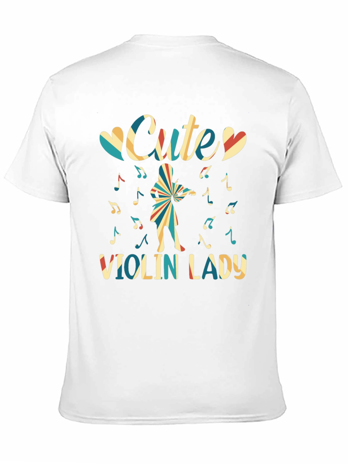 Cute Violin Lady Graphic Tee