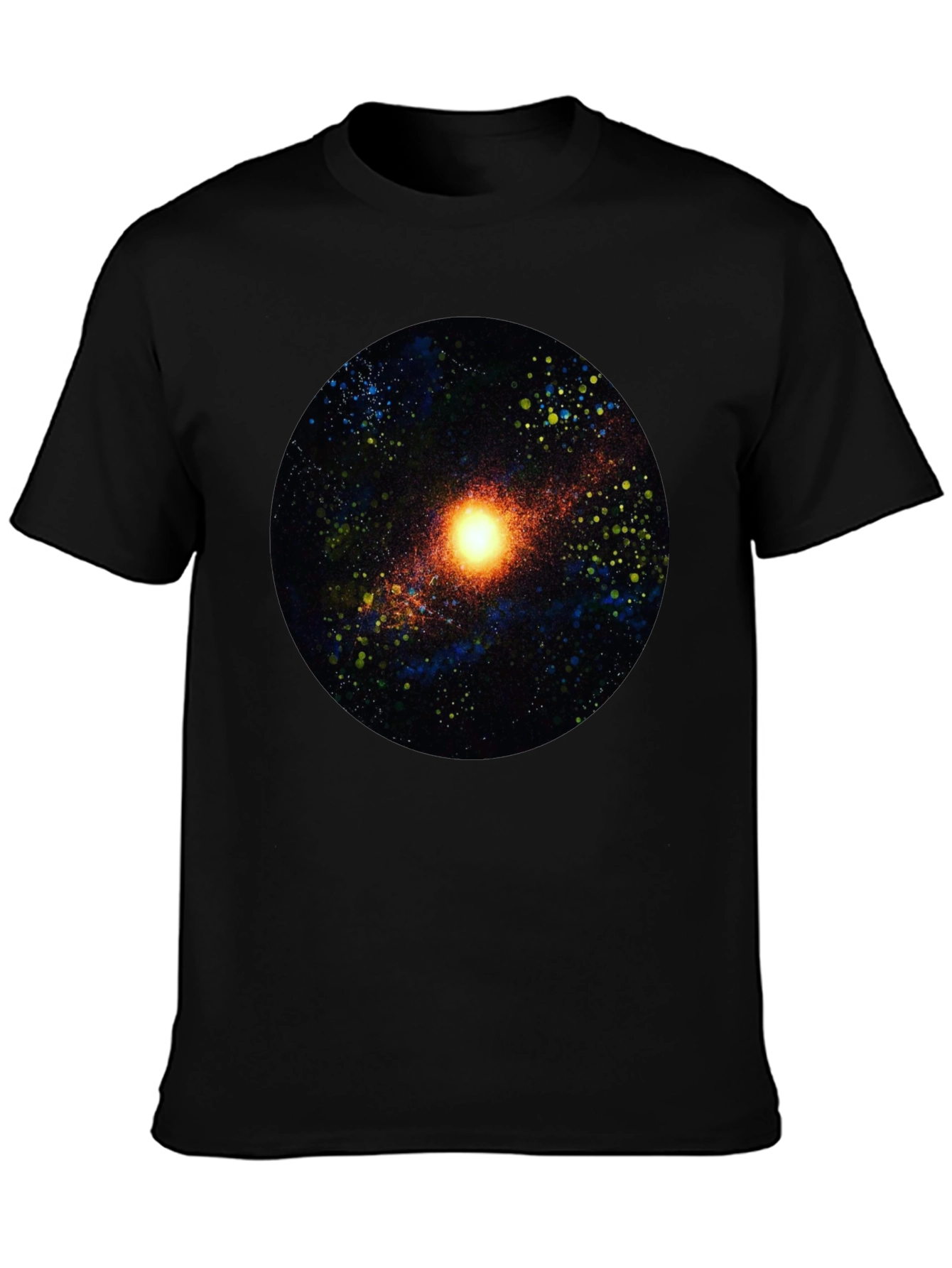 Galaxy Print Black T-Shirt
