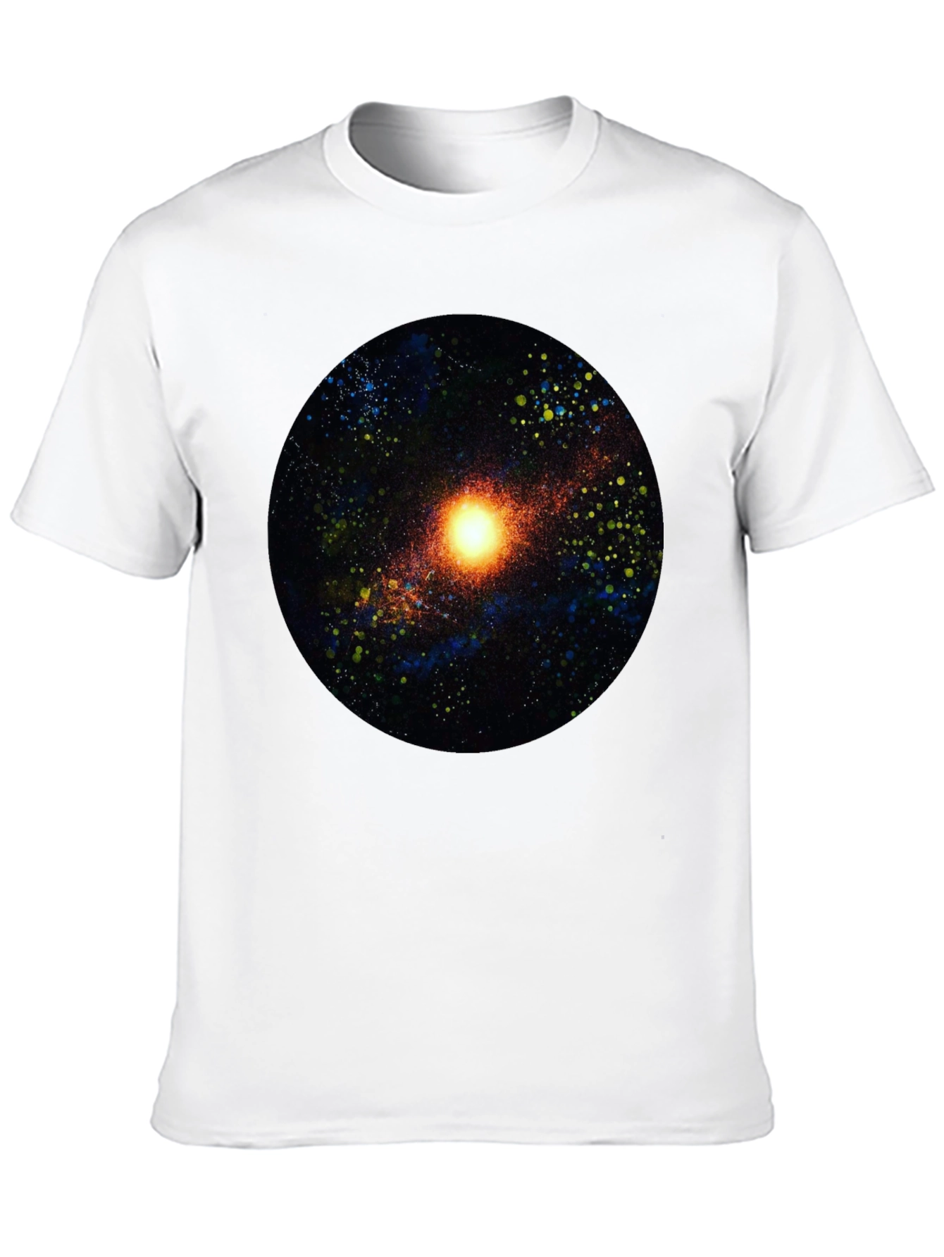 Galaxy Print Black T-Shirt