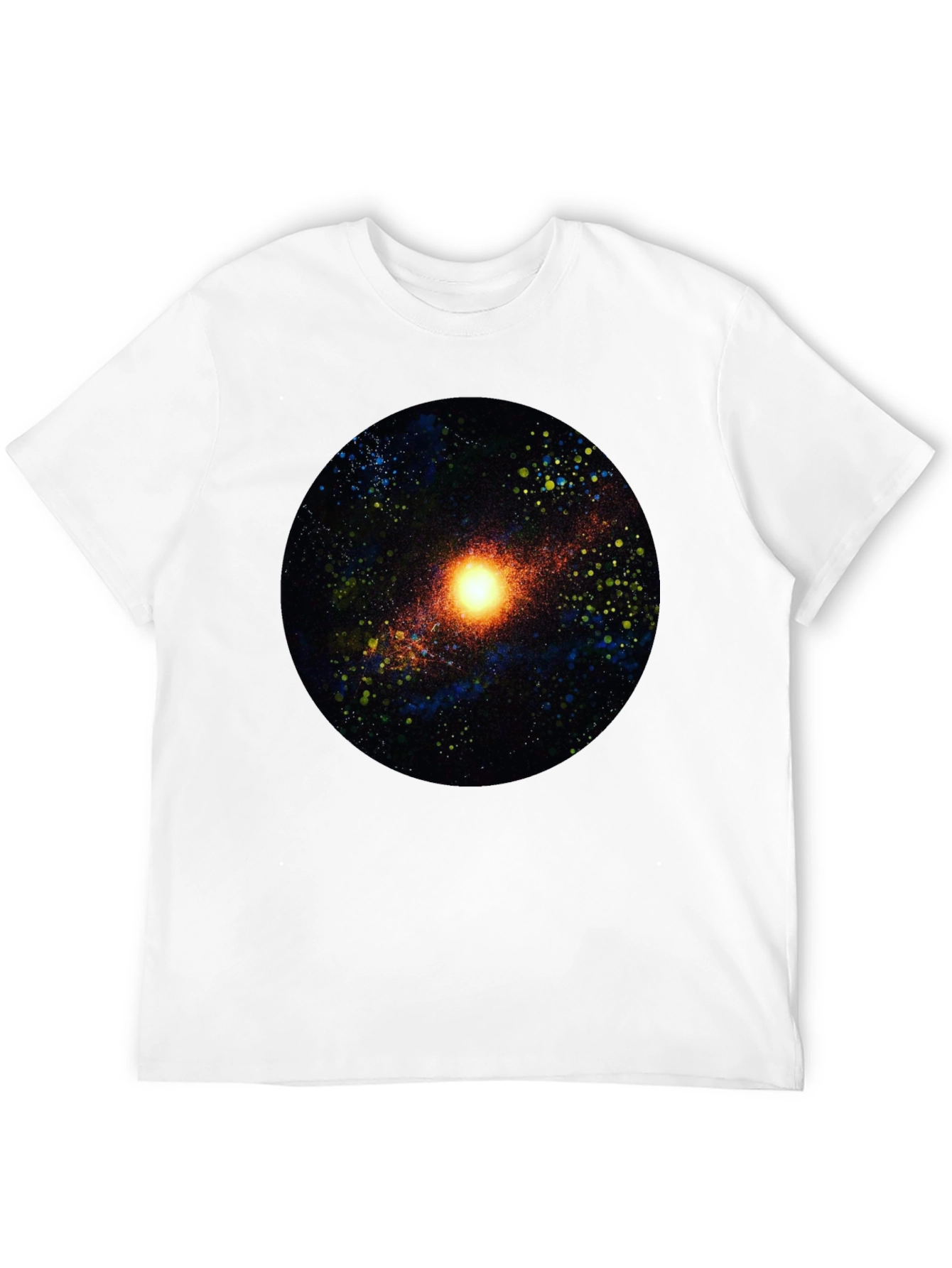 Galaxy Print Black T-Shirt