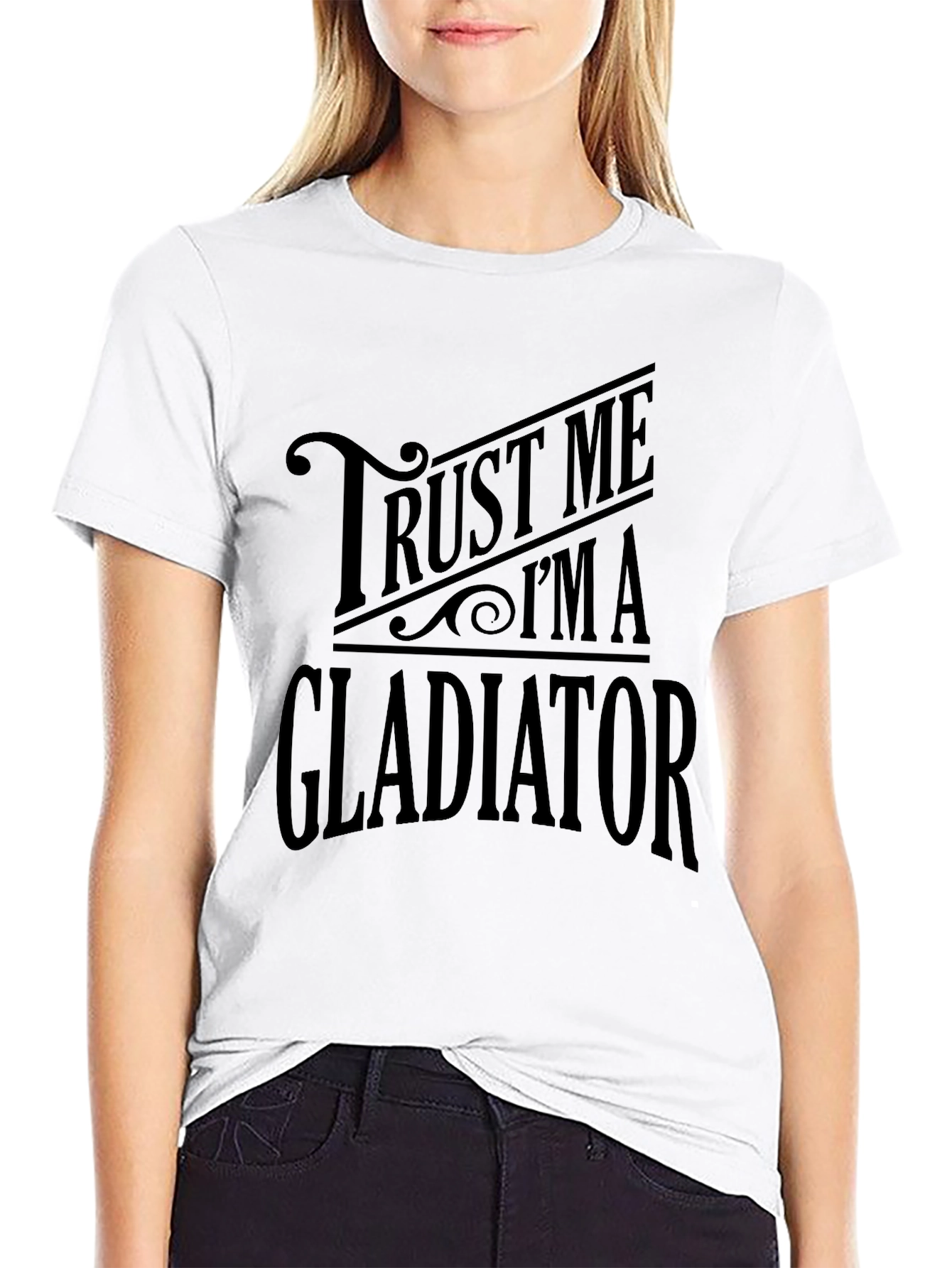Trust Me Im A Gladiator Black T-Shirt