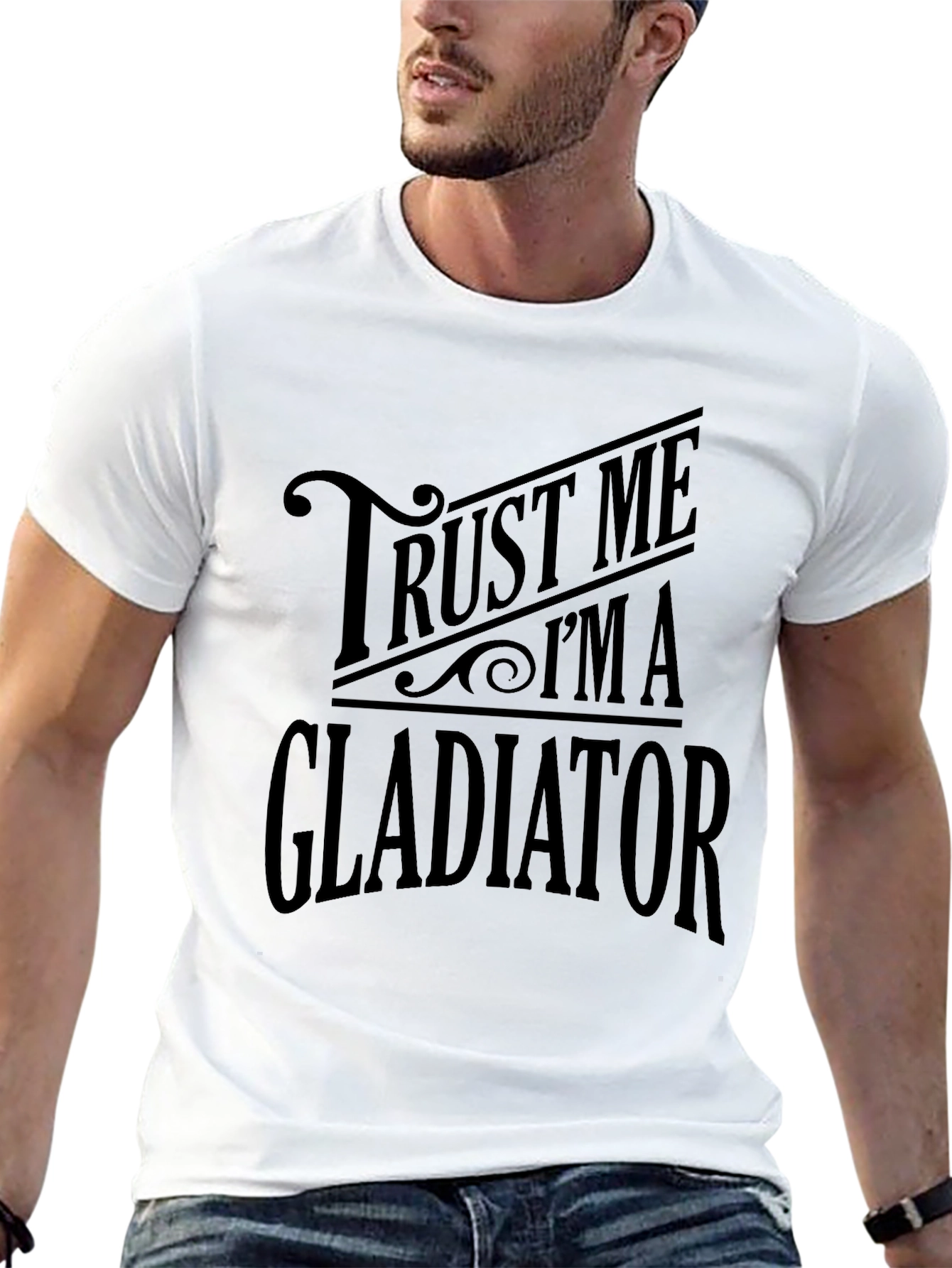 Trust Me Im A Gladiator Black T-Shirt