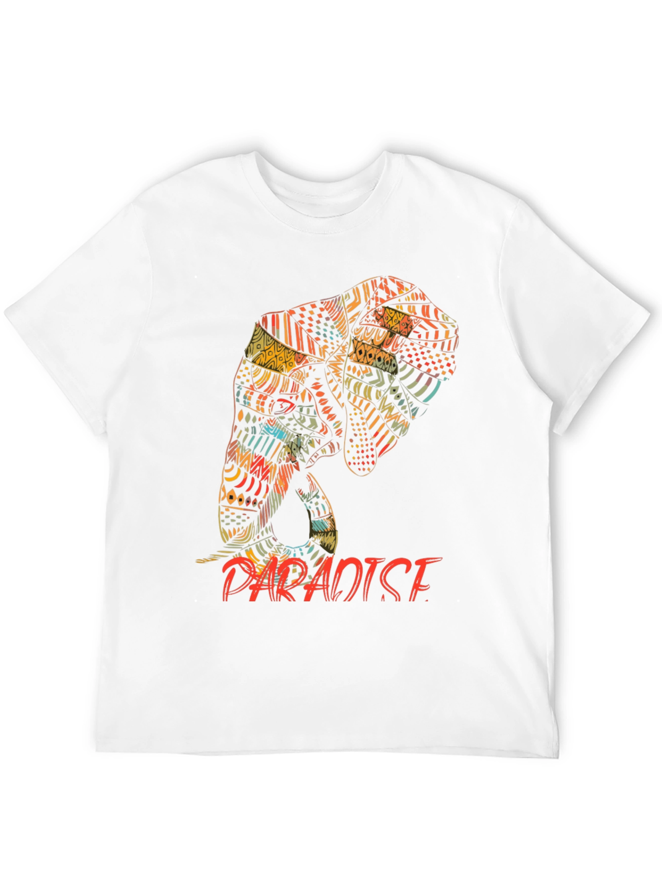 Tribal Elephant Paradise Graphic Print T-Shirt