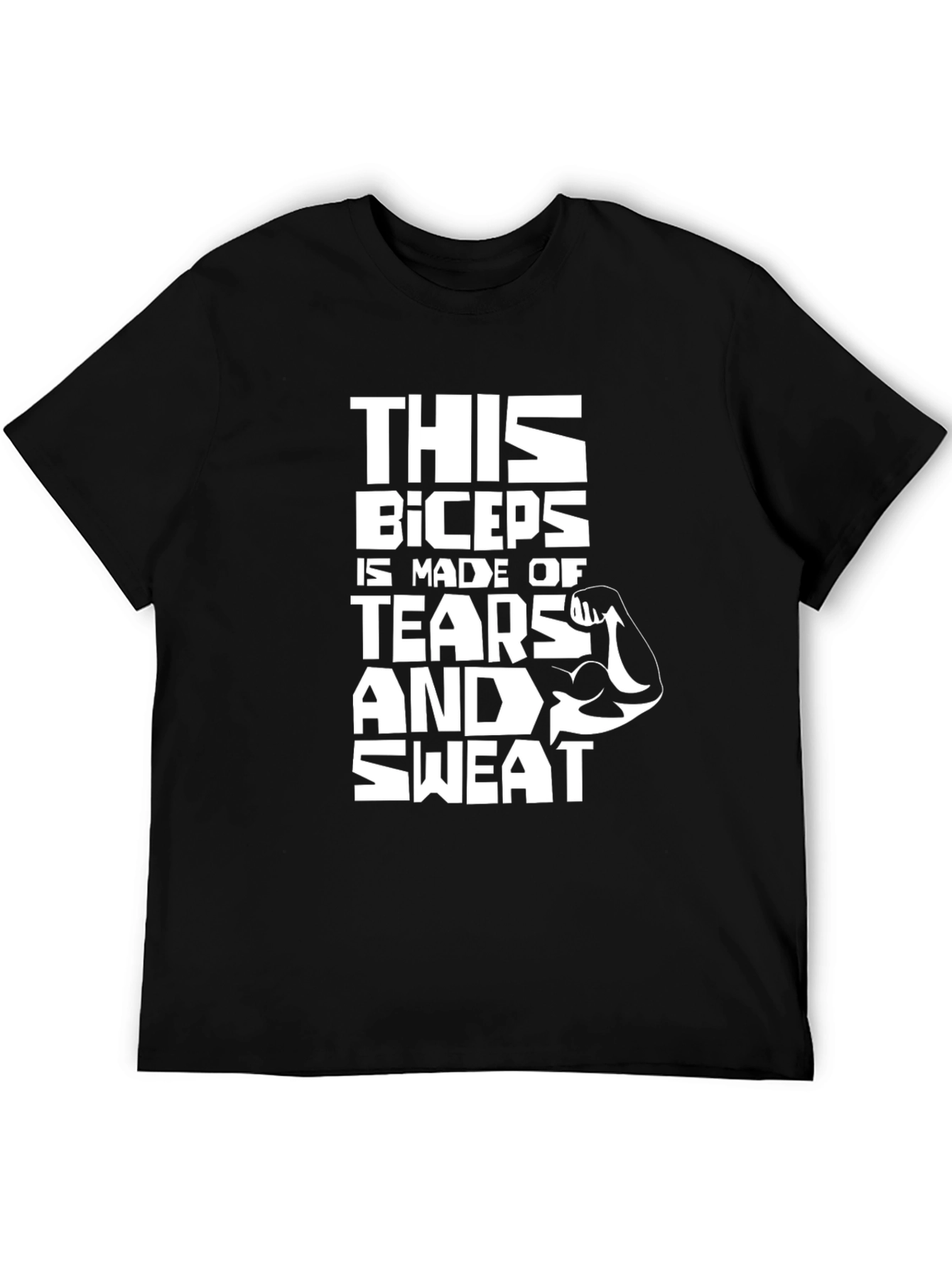 Biceps Tears and Sweat Gym T-Shirt