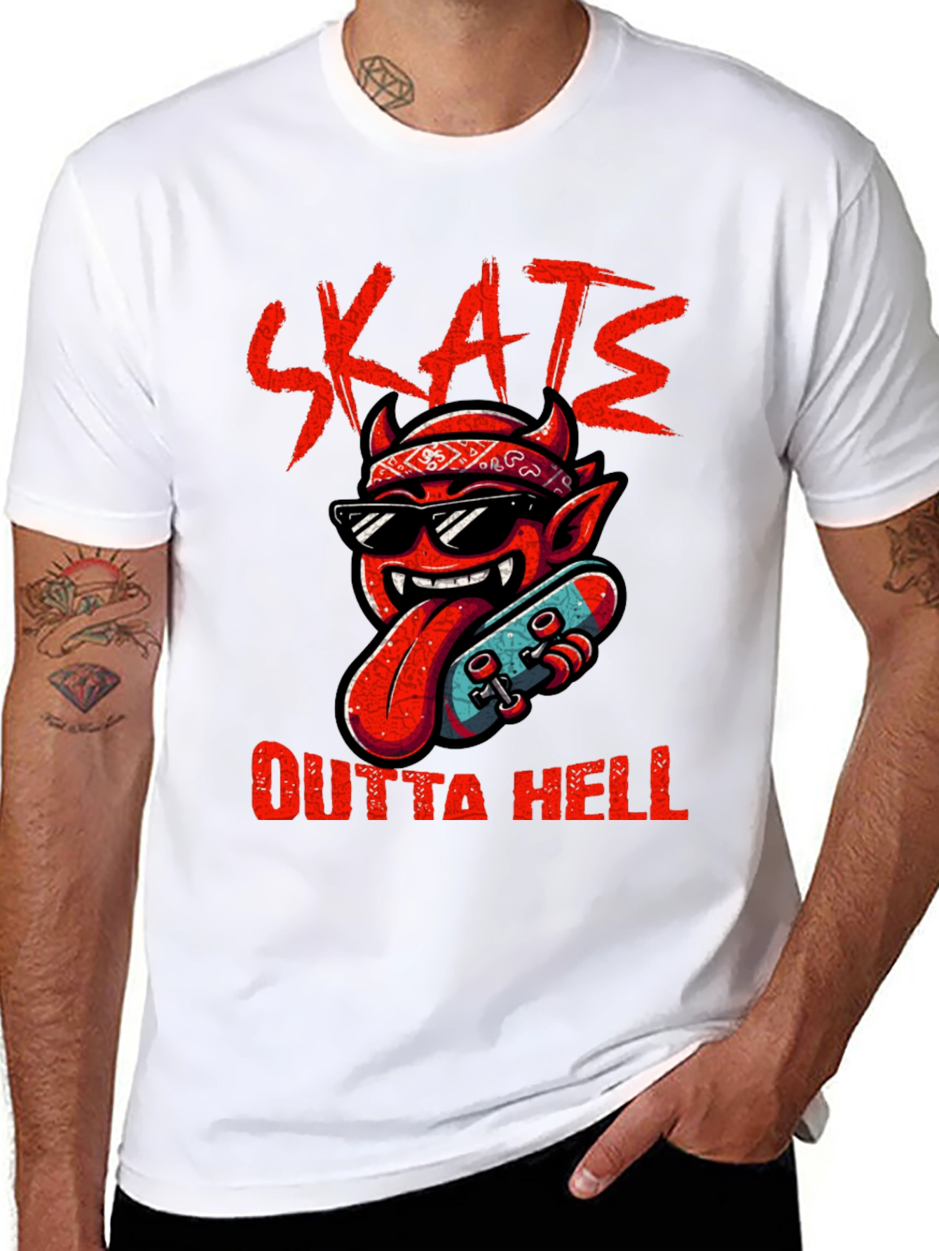 Skate Outta Hell Graphic Tee