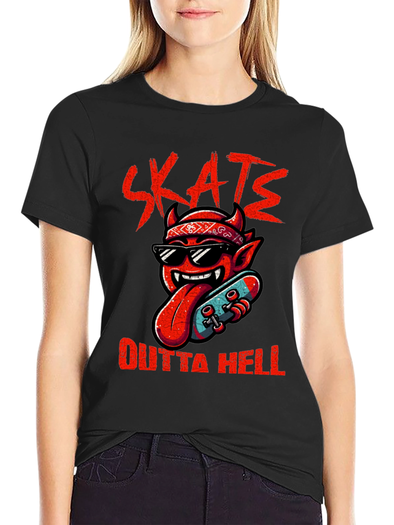 Skate Outta Hell Graphic Tee