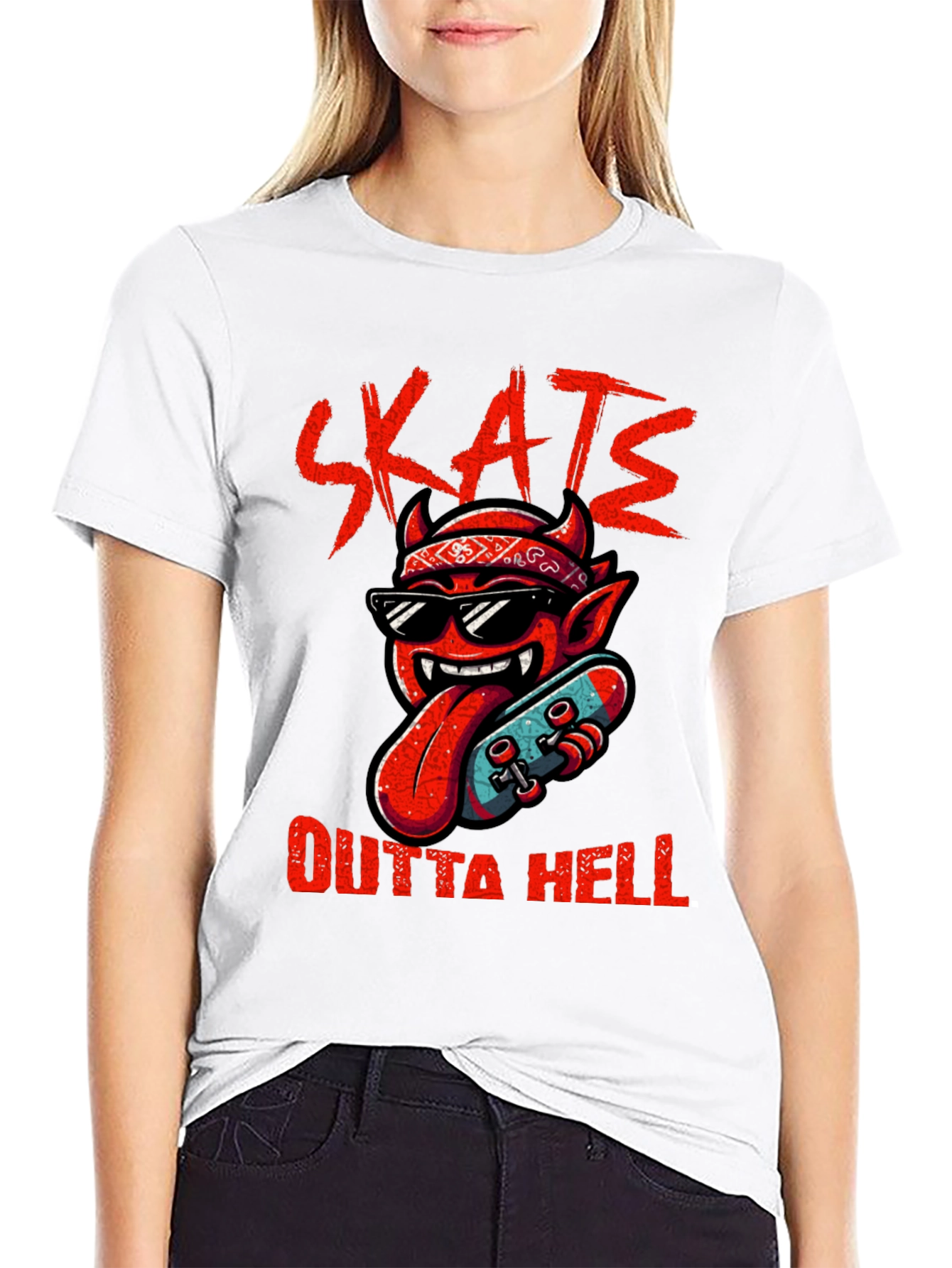 Skate Outta Hell Graphic Tee