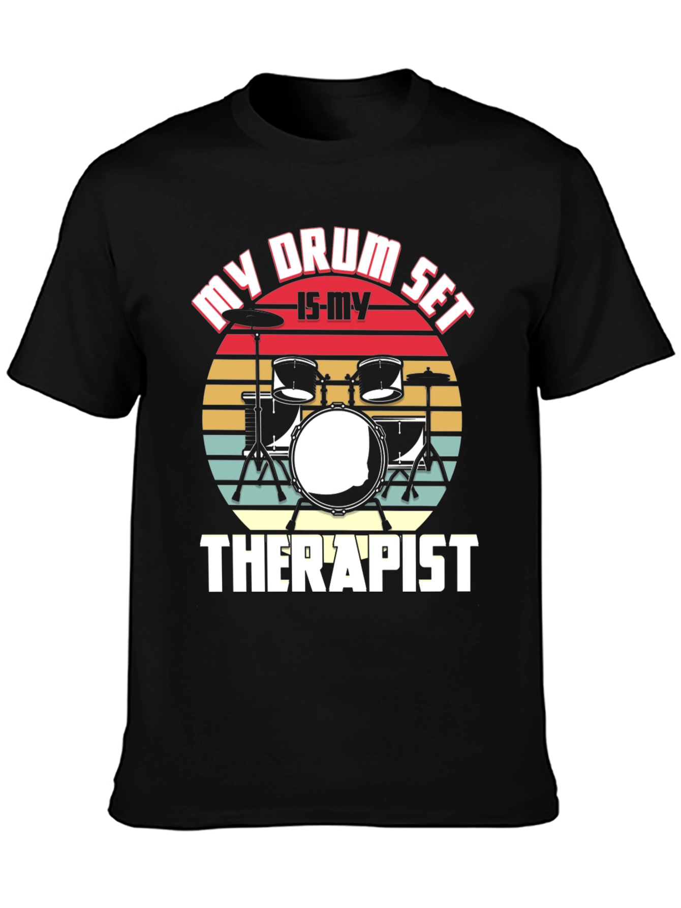 Drum Set Therapist Graphic Tee