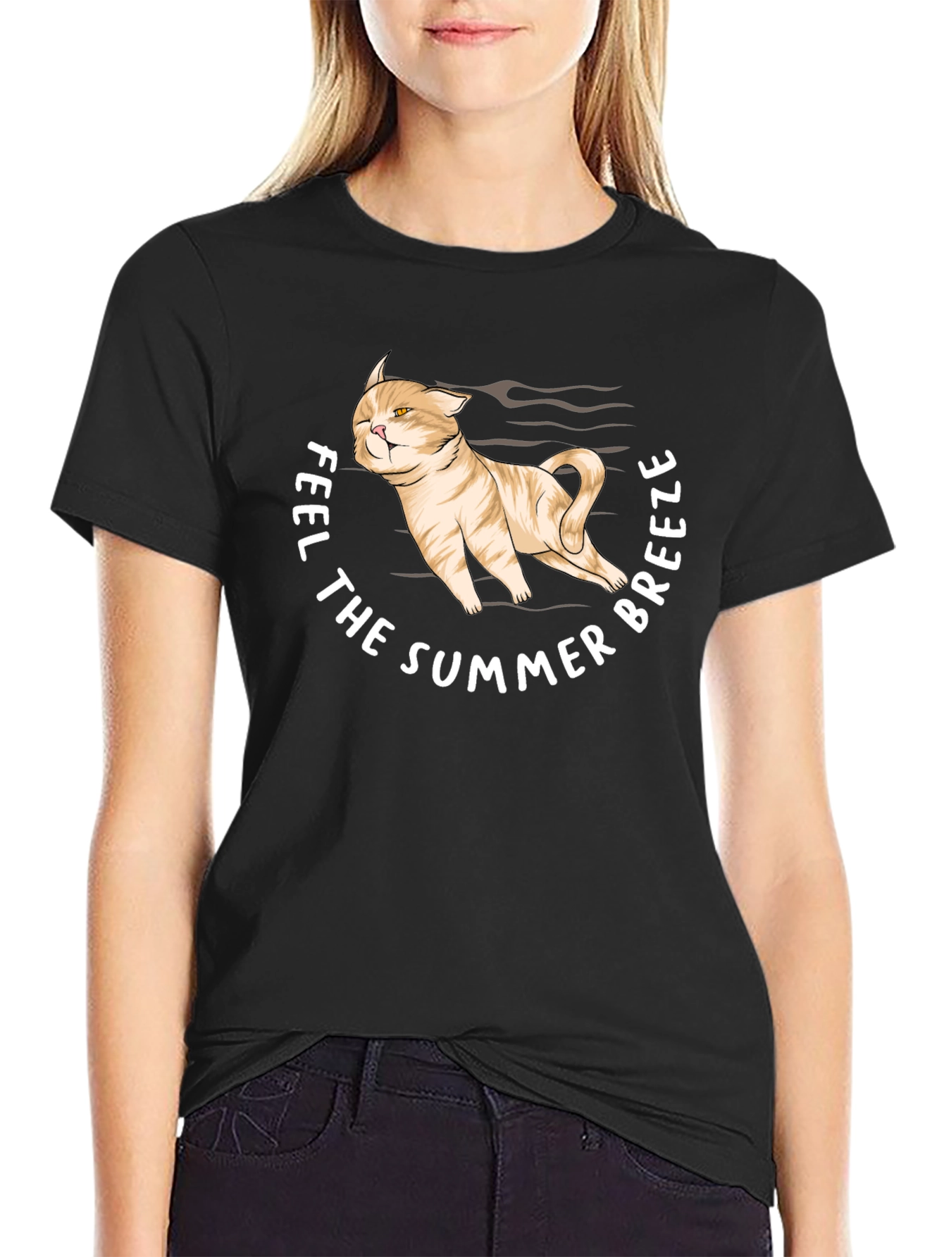 Feel The Summer Breeze Cat T-Shirt
