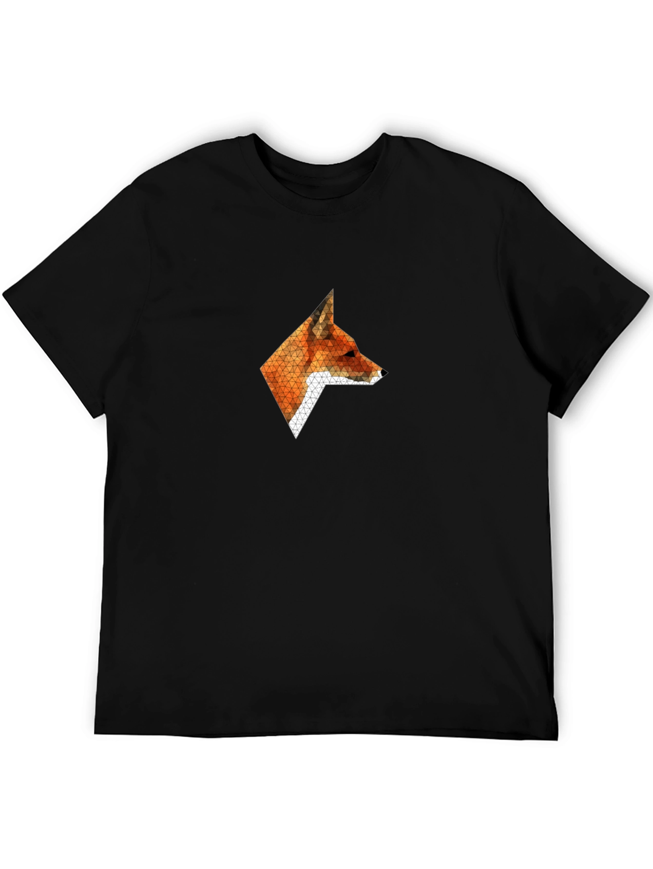 Geometric Fox Graphic T-Shirt - Stylish & Modern