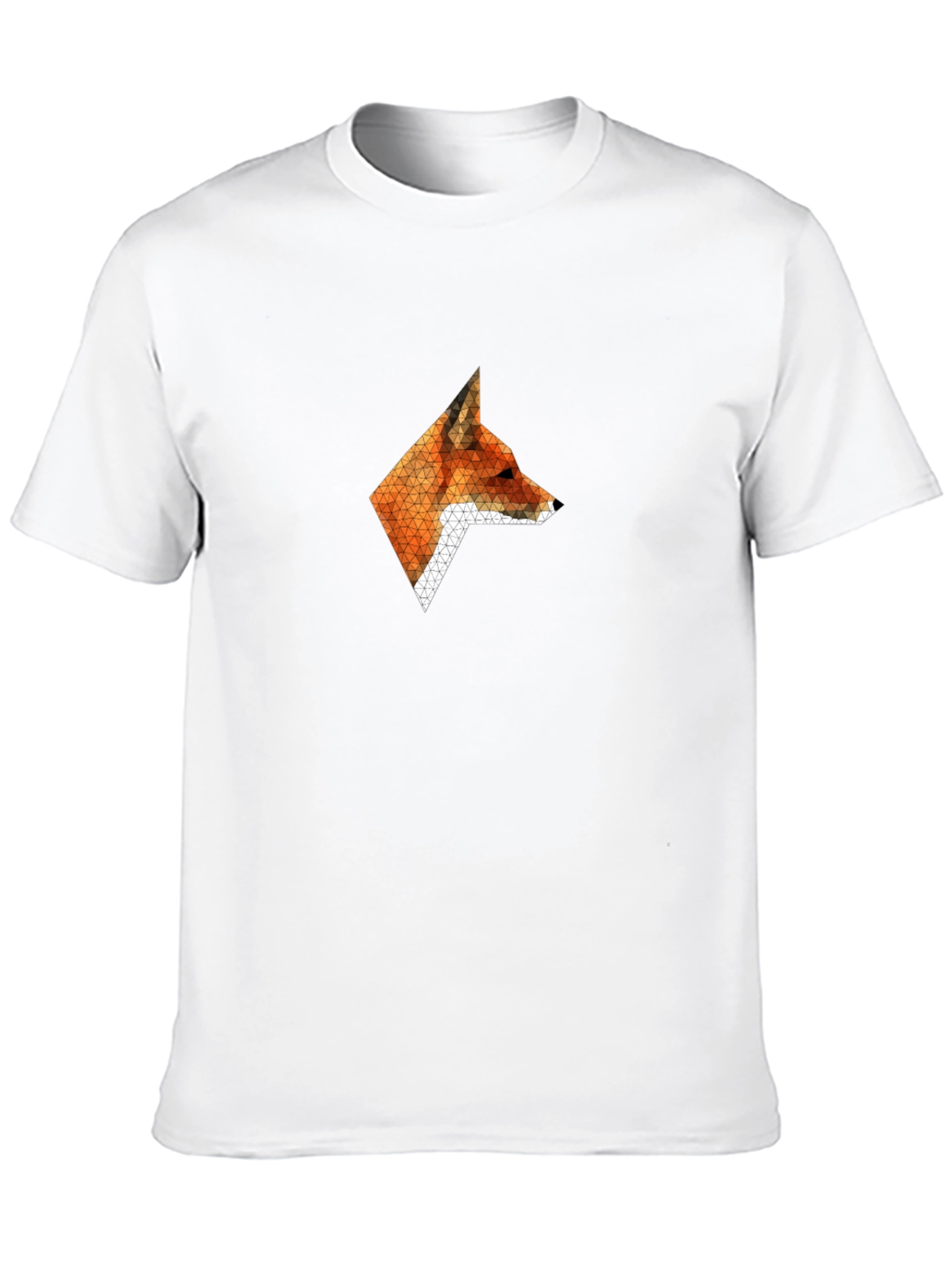 Geometric Fox Graphic T-Shirt - Stylish & Modern