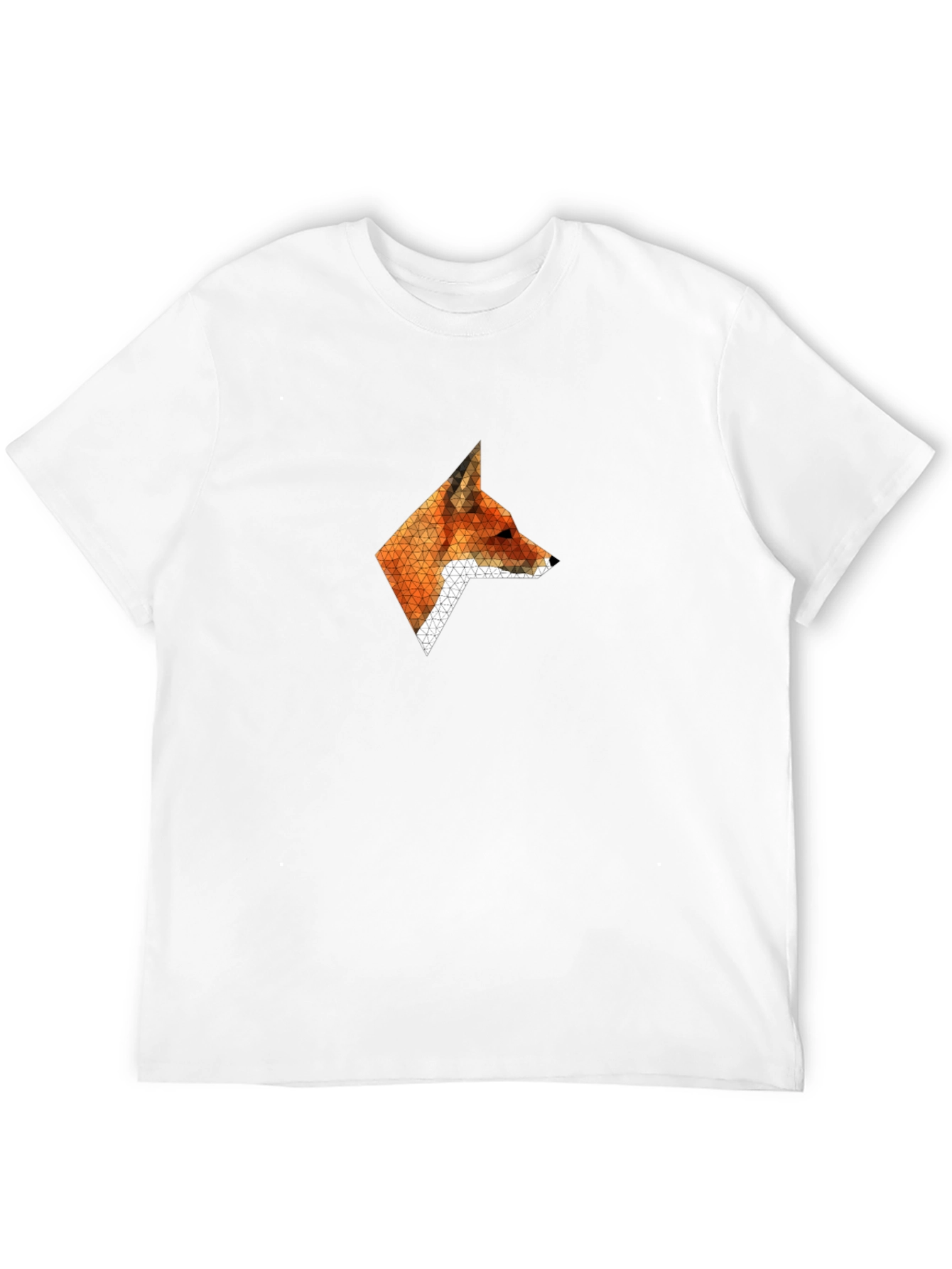 Geometric Fox Graphic T-Shirt - Stylish & Modern