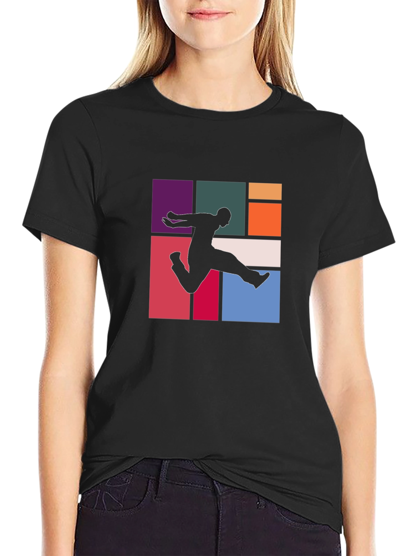 Retro Urban Graphic Tee - Mens Black T-Shirt