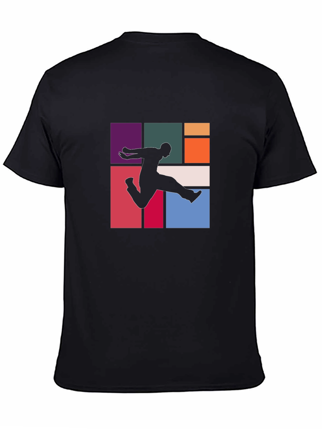 Retro Urban Graphic Tee - Mens Black T-Shirt