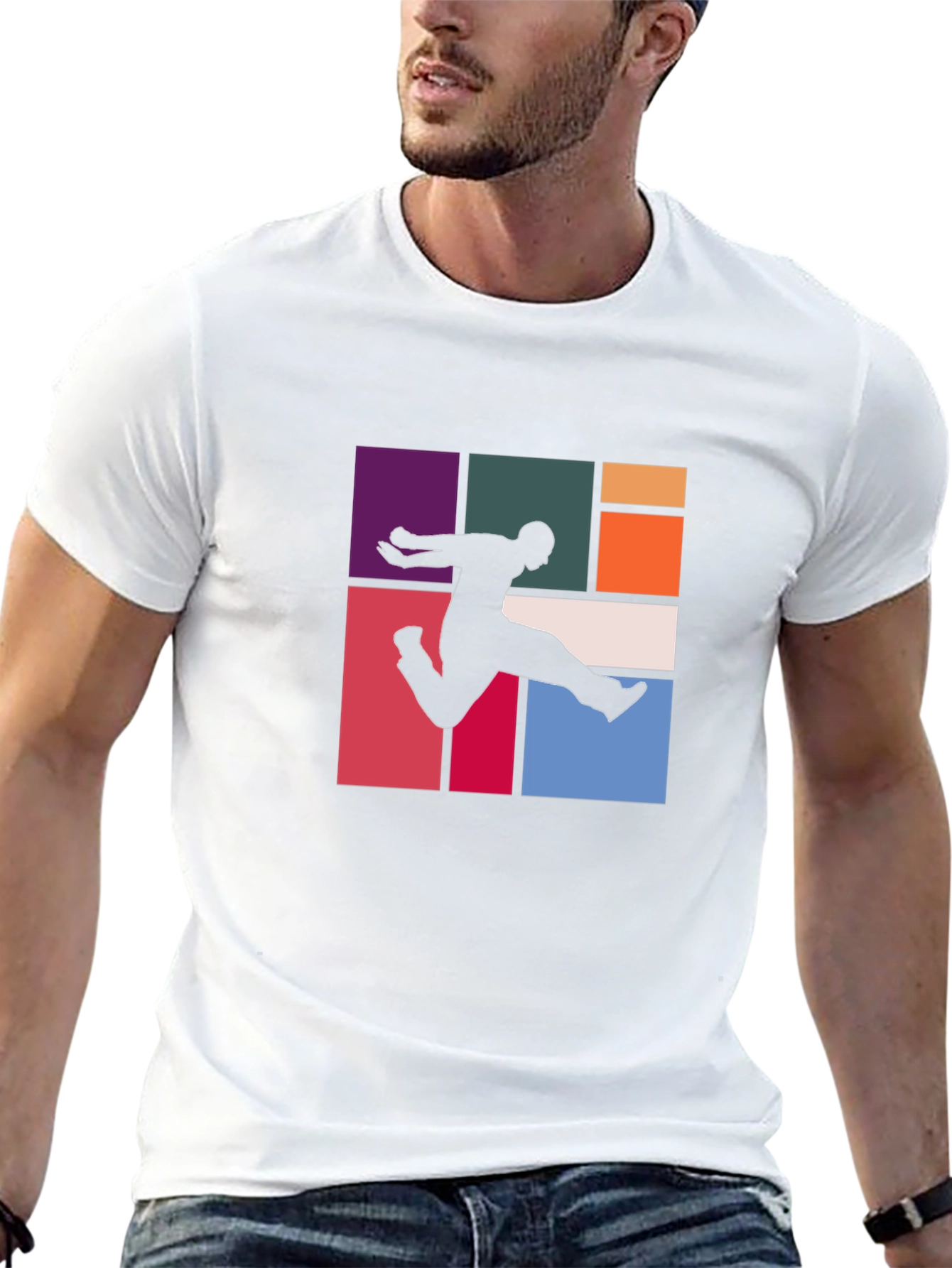Retro Urban Graphic Tee - Mens Black T-Shirt