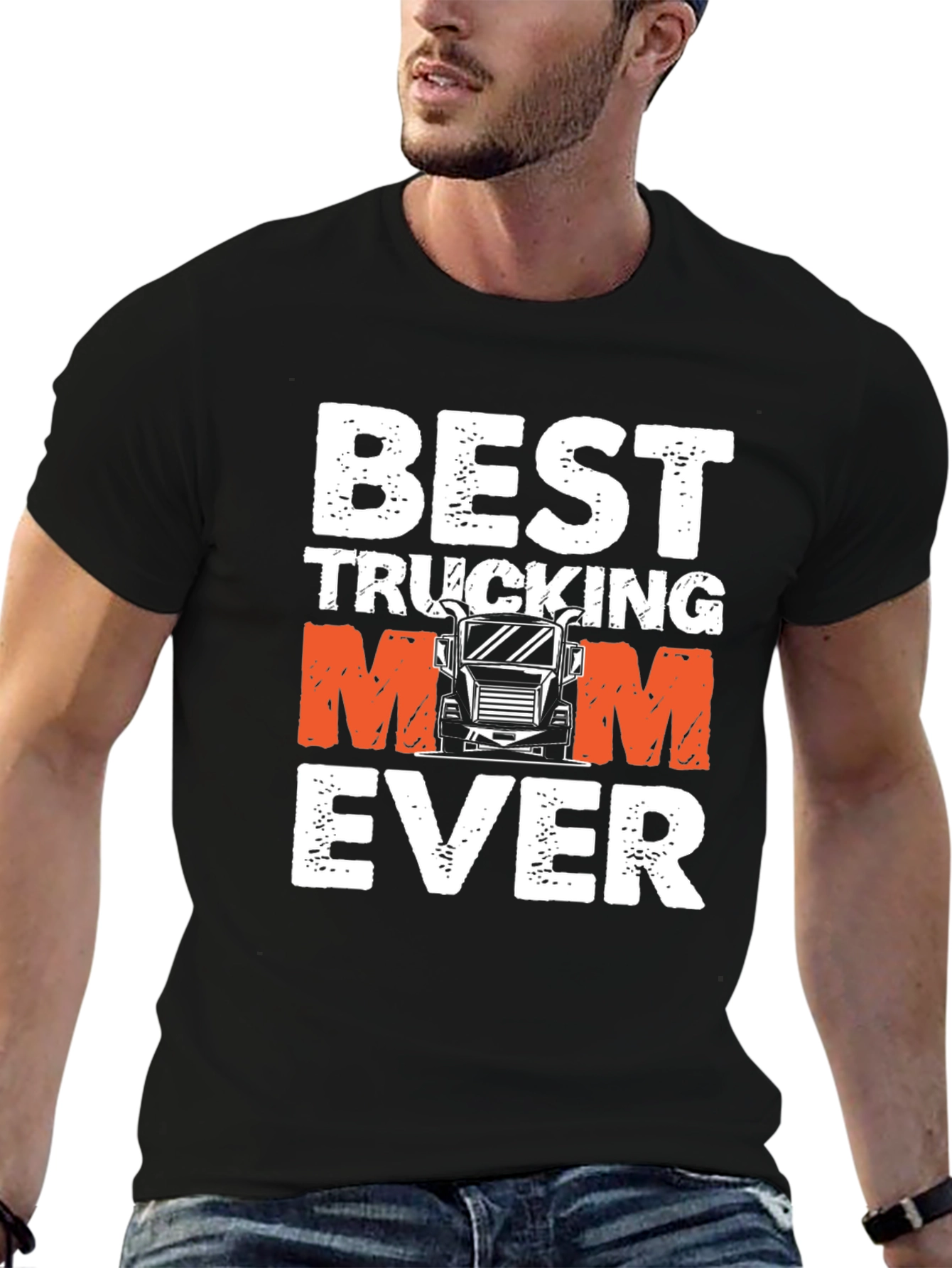 Best Trucking Mom Ever Graphic T-Shirt