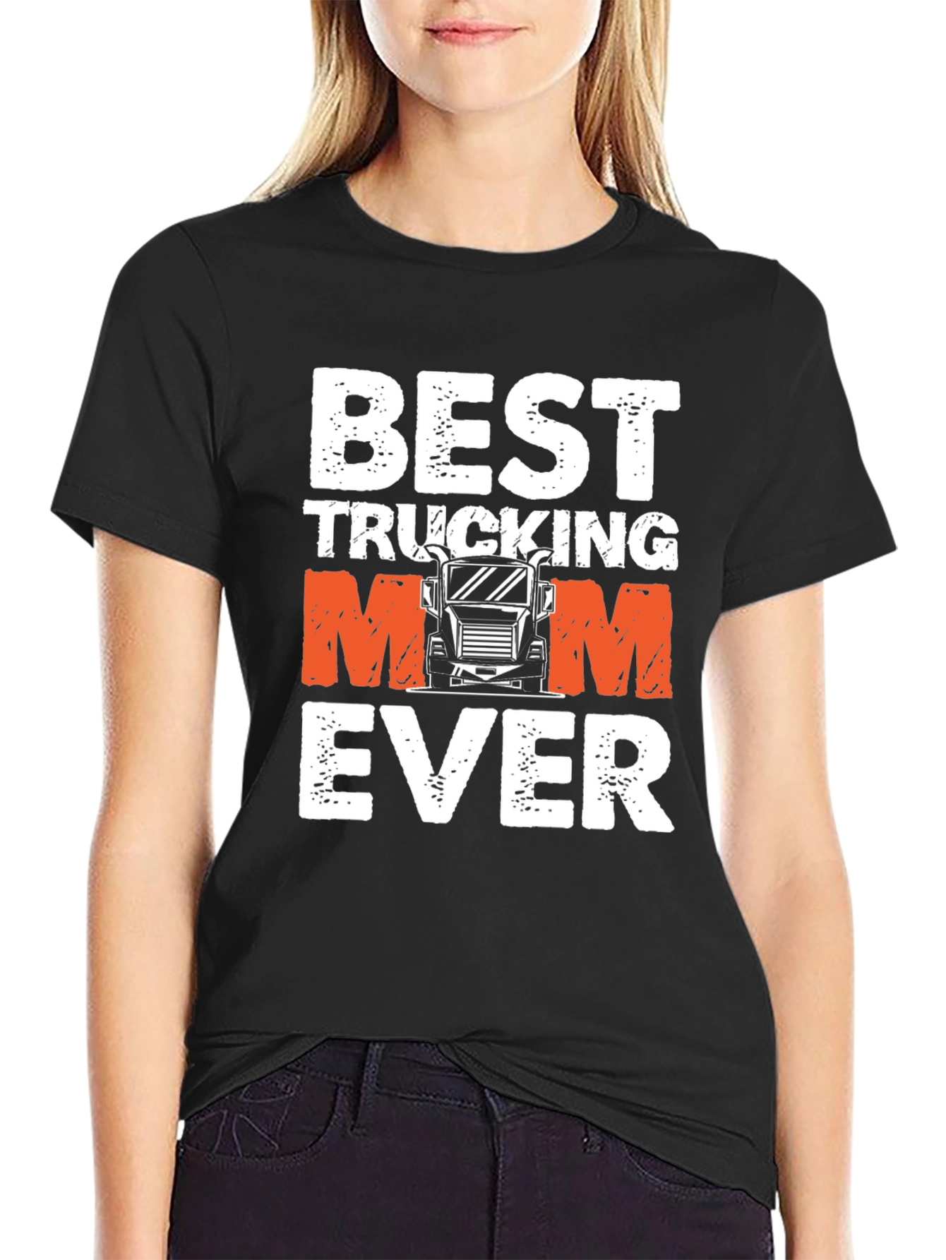 Best Trucking Mom Ever Graphic T-Shirt