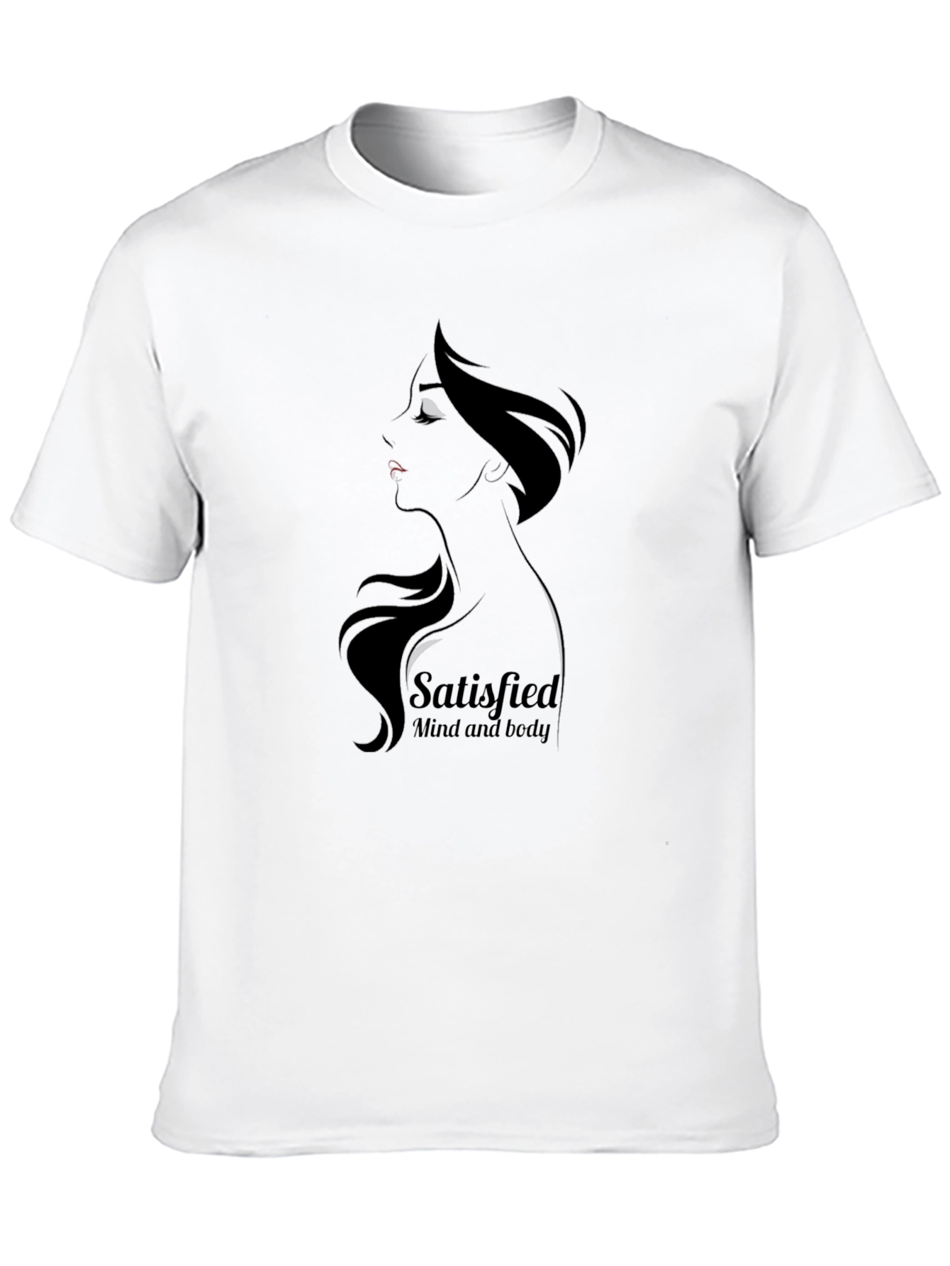 Satisfied Mind & Body Graphic Tee - Black